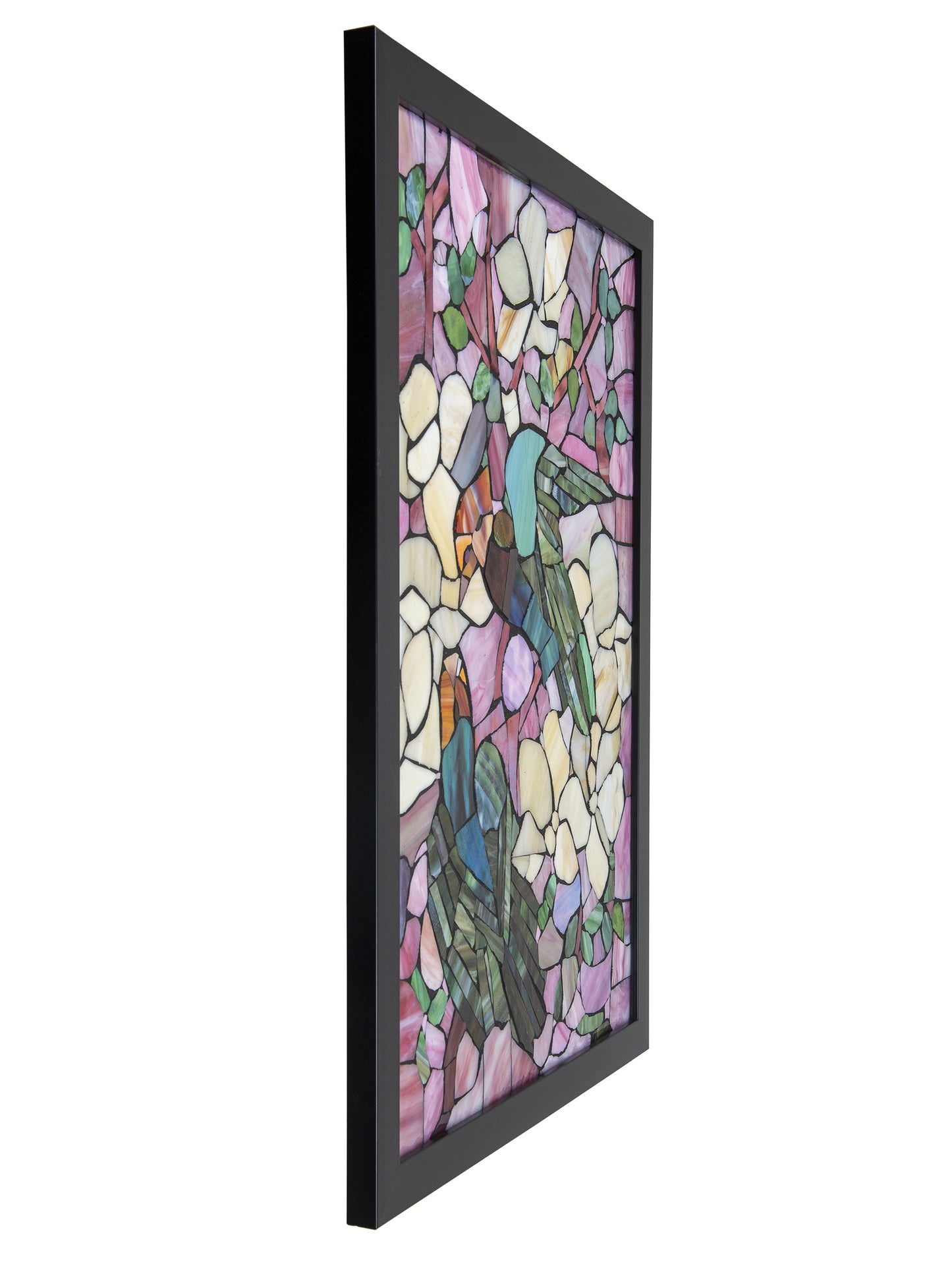 Parrots Mosaic Art Glass Wall Art / Suncatchers