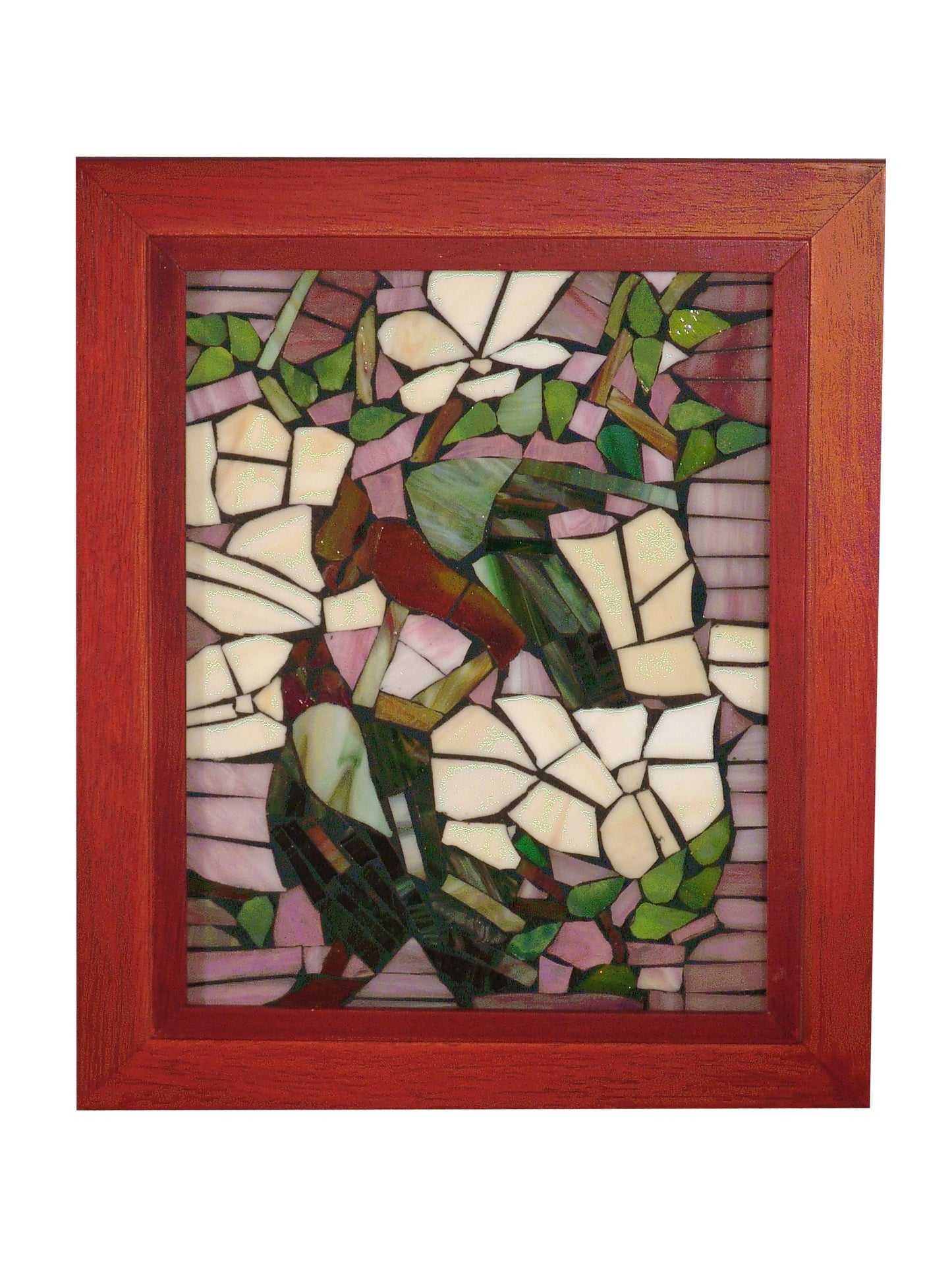 Parrots Mosaic Art Glass Wall Art / Suncatchers