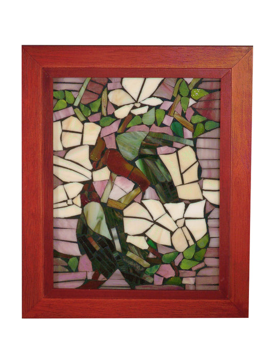 Parrots Mosaic Art Glass Wall Art / Suncatchers
