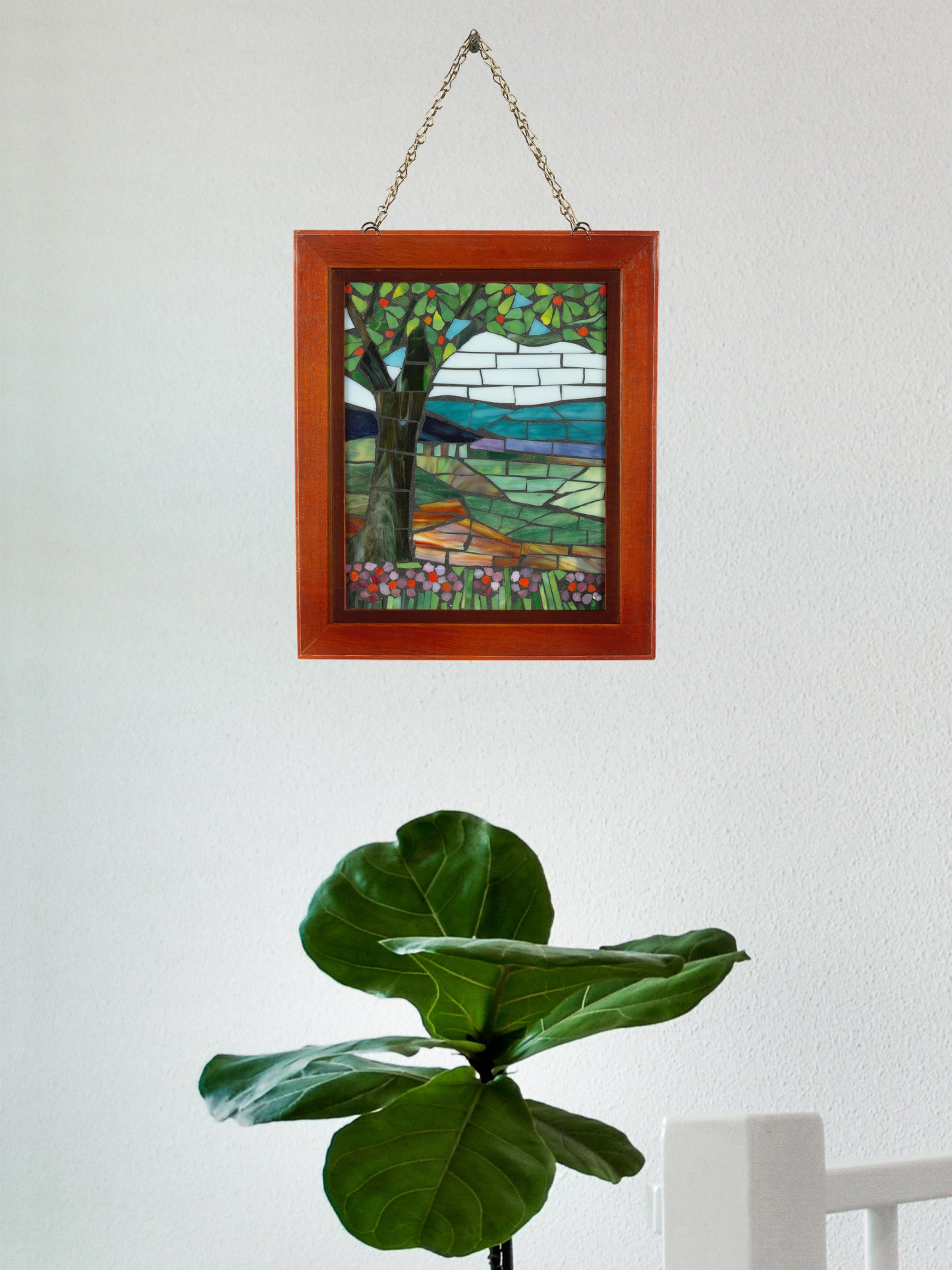 View Mt Mansfield Mosaic Art Glass Wall Art / Suncatchers