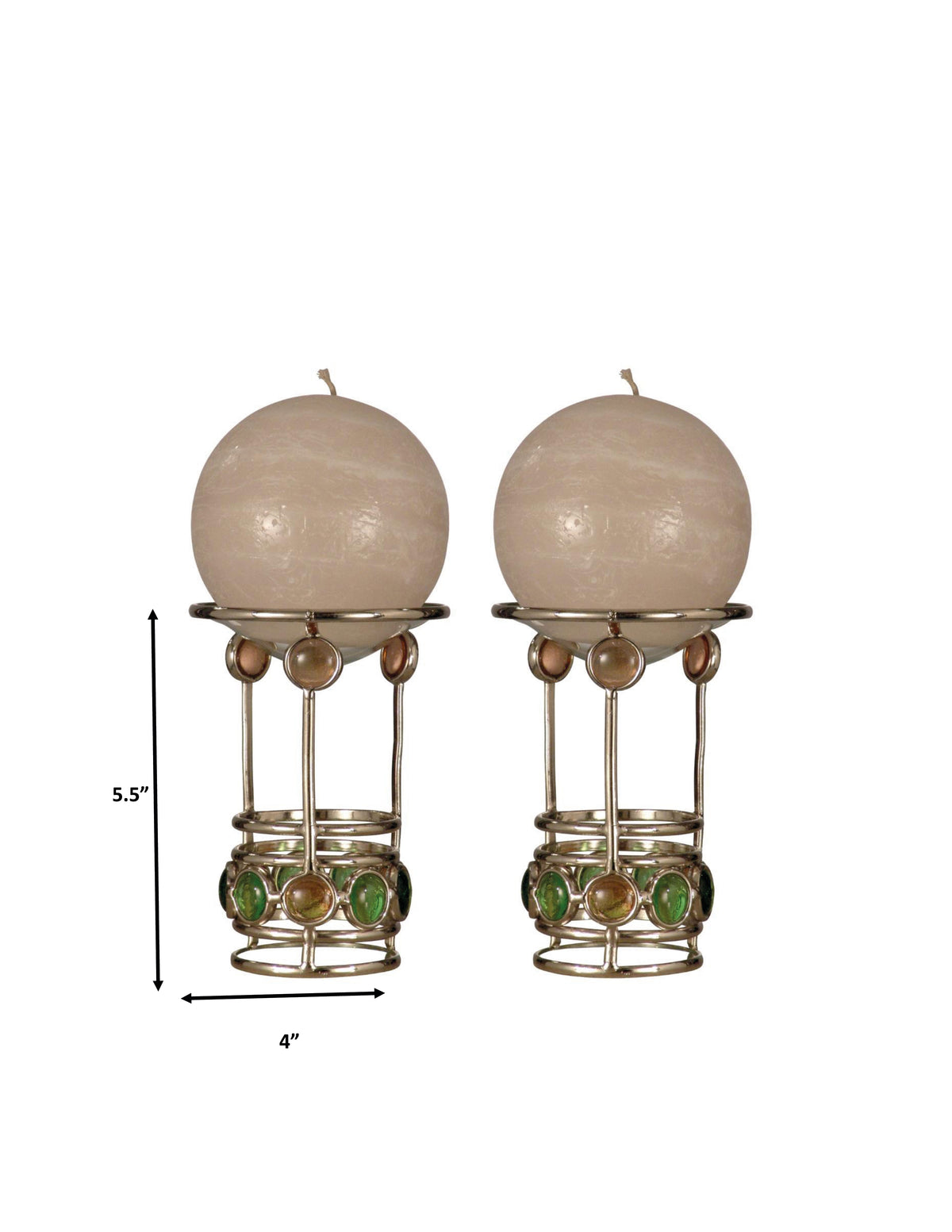 Dale Tiffany 2-Piece Pietro Warmer Candle Votive