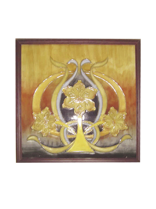 Dale Tiffany Pasque Flower Hand Painted Porcelain Wall Art / Suncatchers