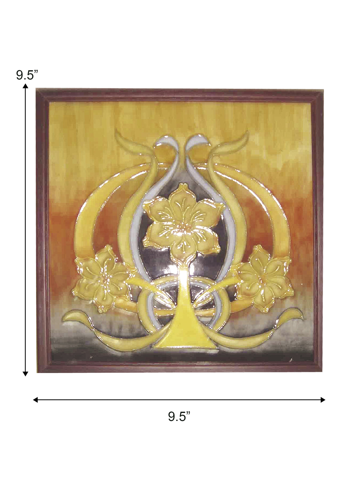 Dale Tiffany Pasque Flower Hand Painted Porcelain Wall Art / Suncatchers