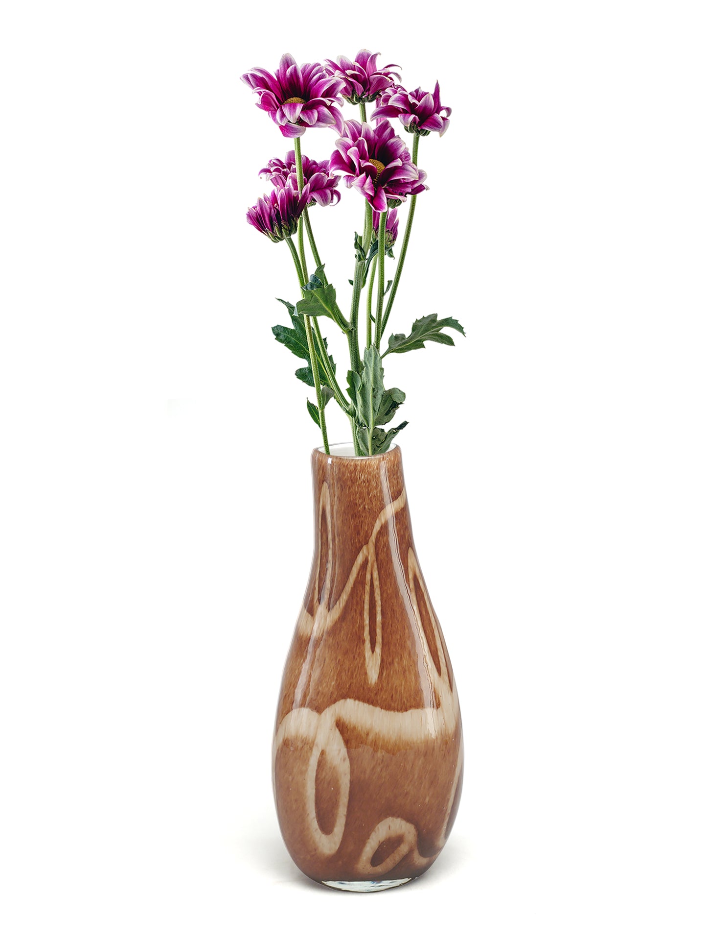 Gourd Hand Blown Art Glass Vase