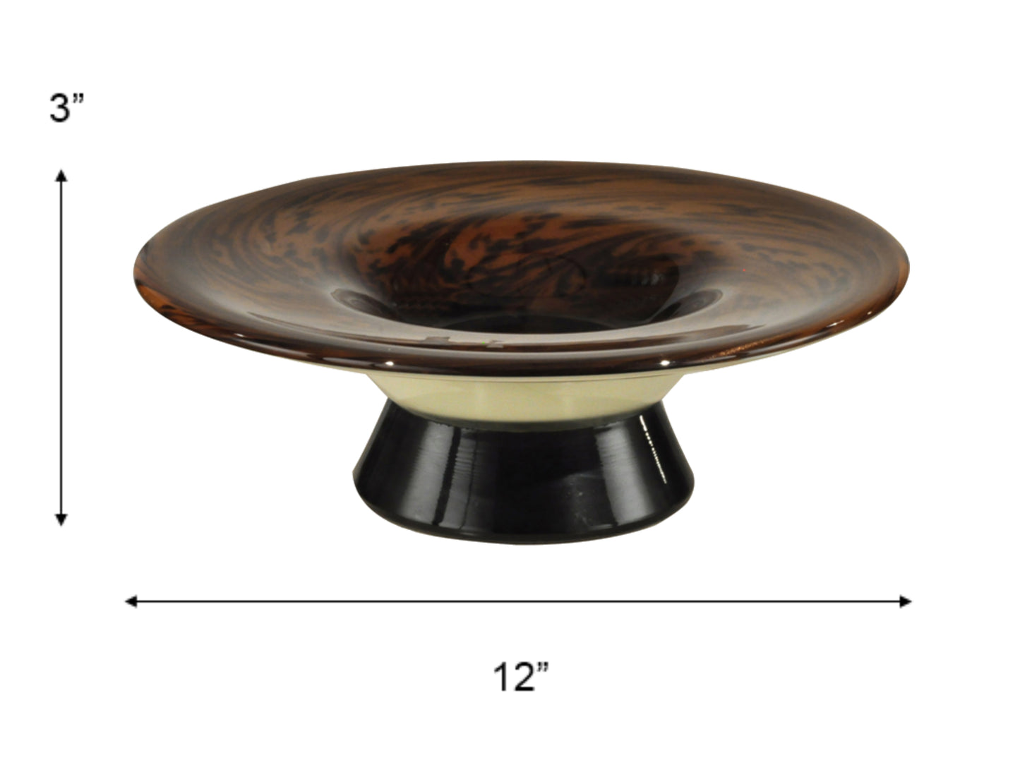 San Felipe Hand Blown Art Glass Bowl