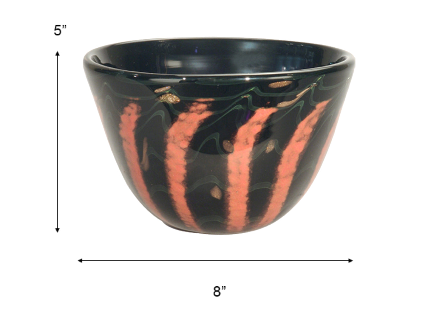 Carmelo Small Hand Blown Art Glass Bowl