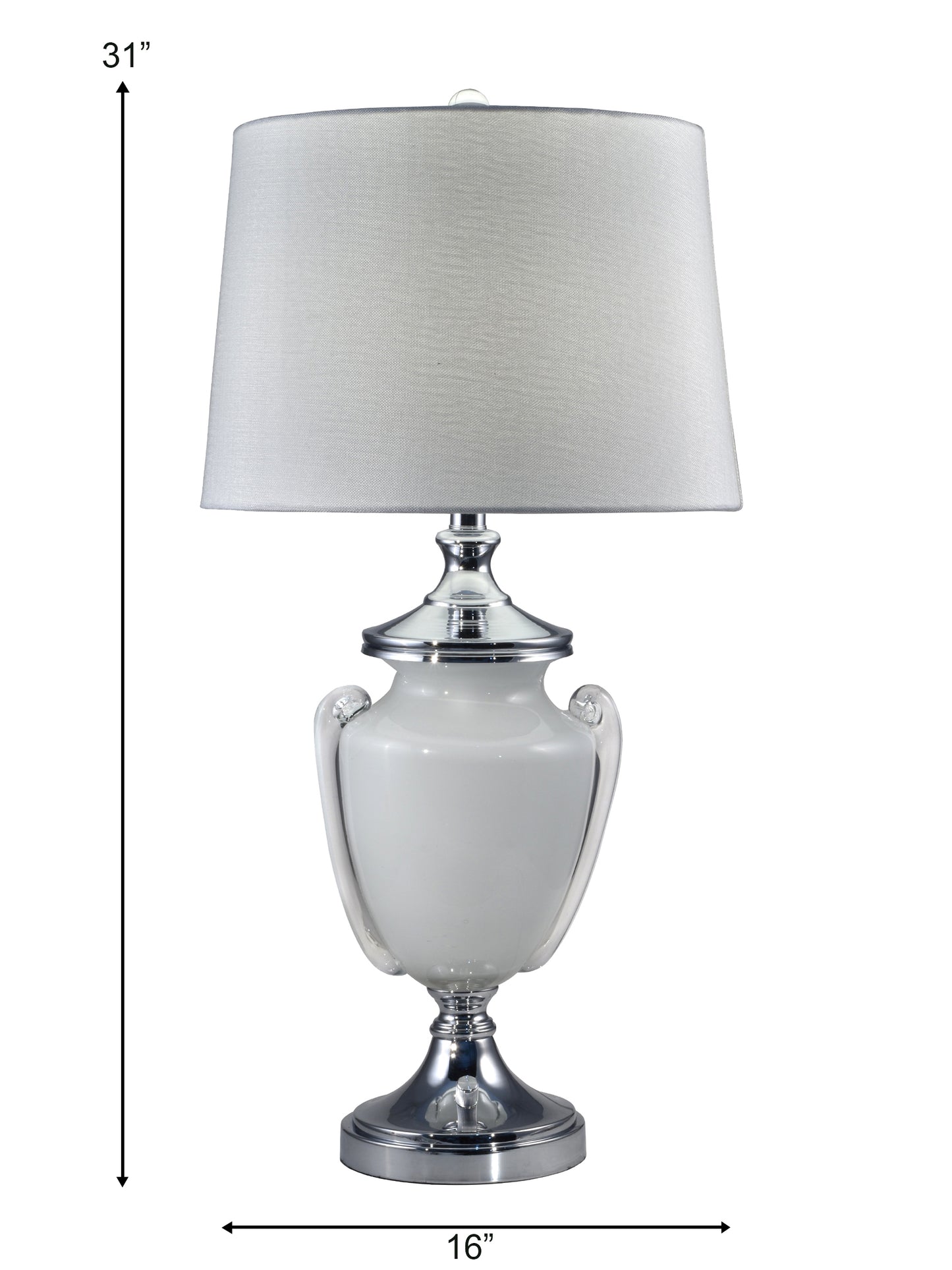 Alaska Hand Blown Art Glass Table Lamp