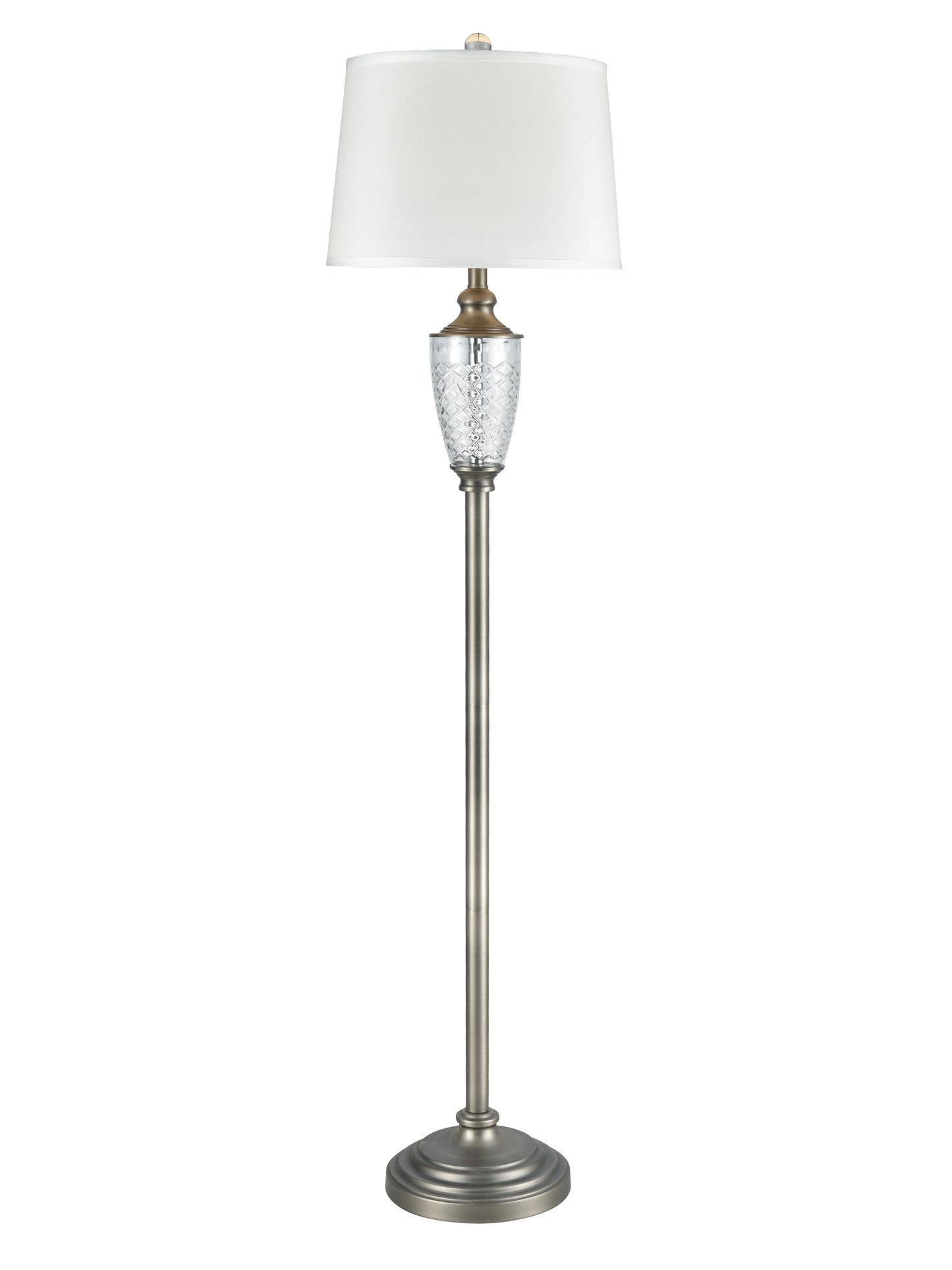 Castle Mountains 24% Lead Crystal Floor Lamp