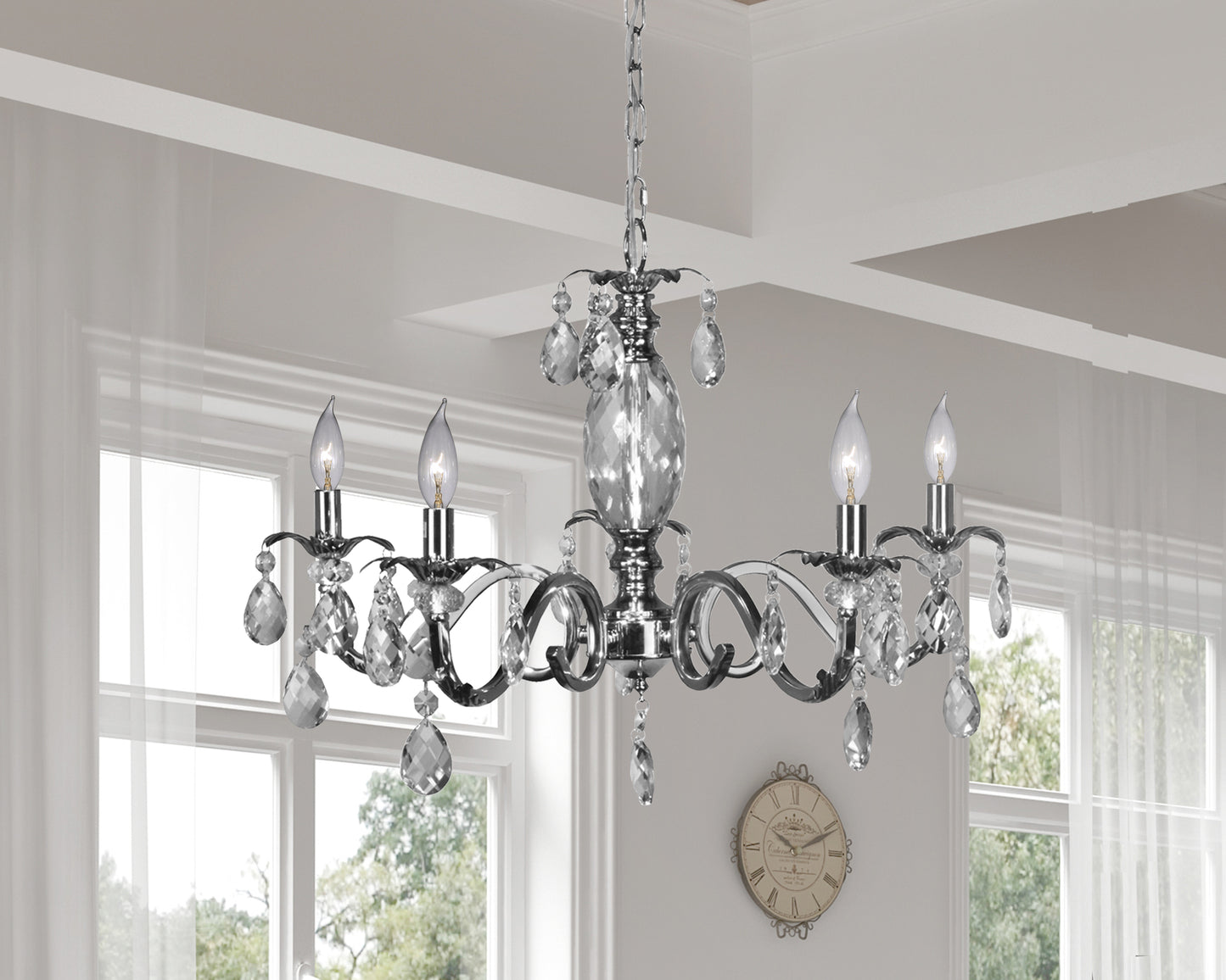 Clara 27.5" Wide Crystal Chandelier