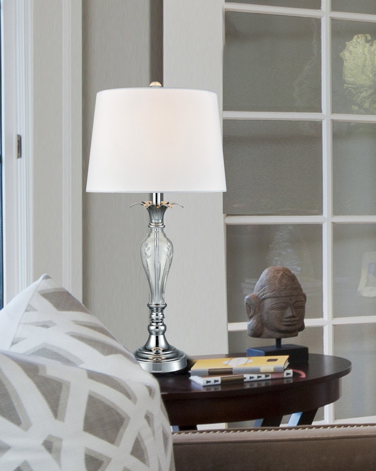 Charlotte 24% Lead Crystal Table Lamp