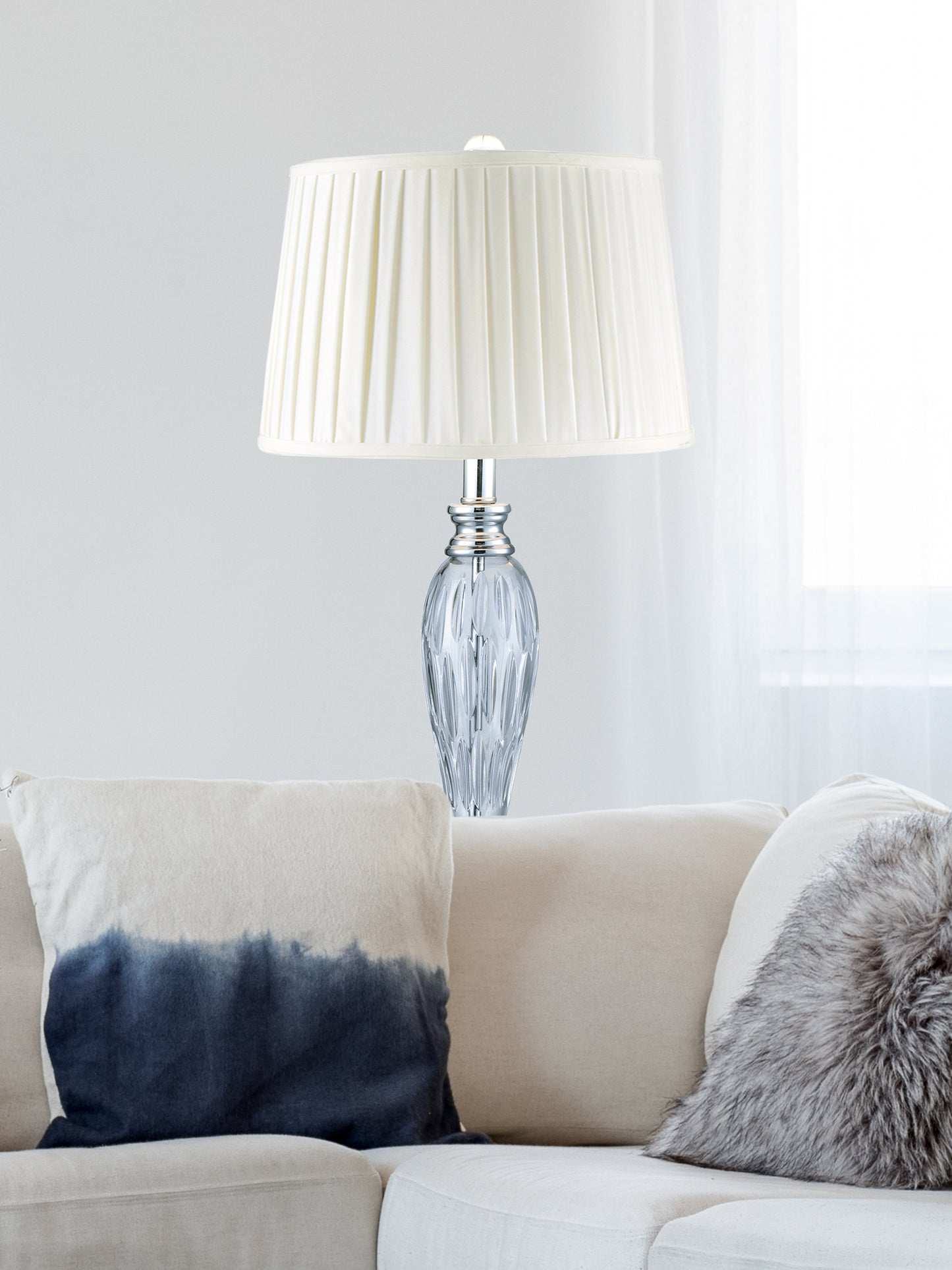 Vella 24% Lead Crystal Table Lamp