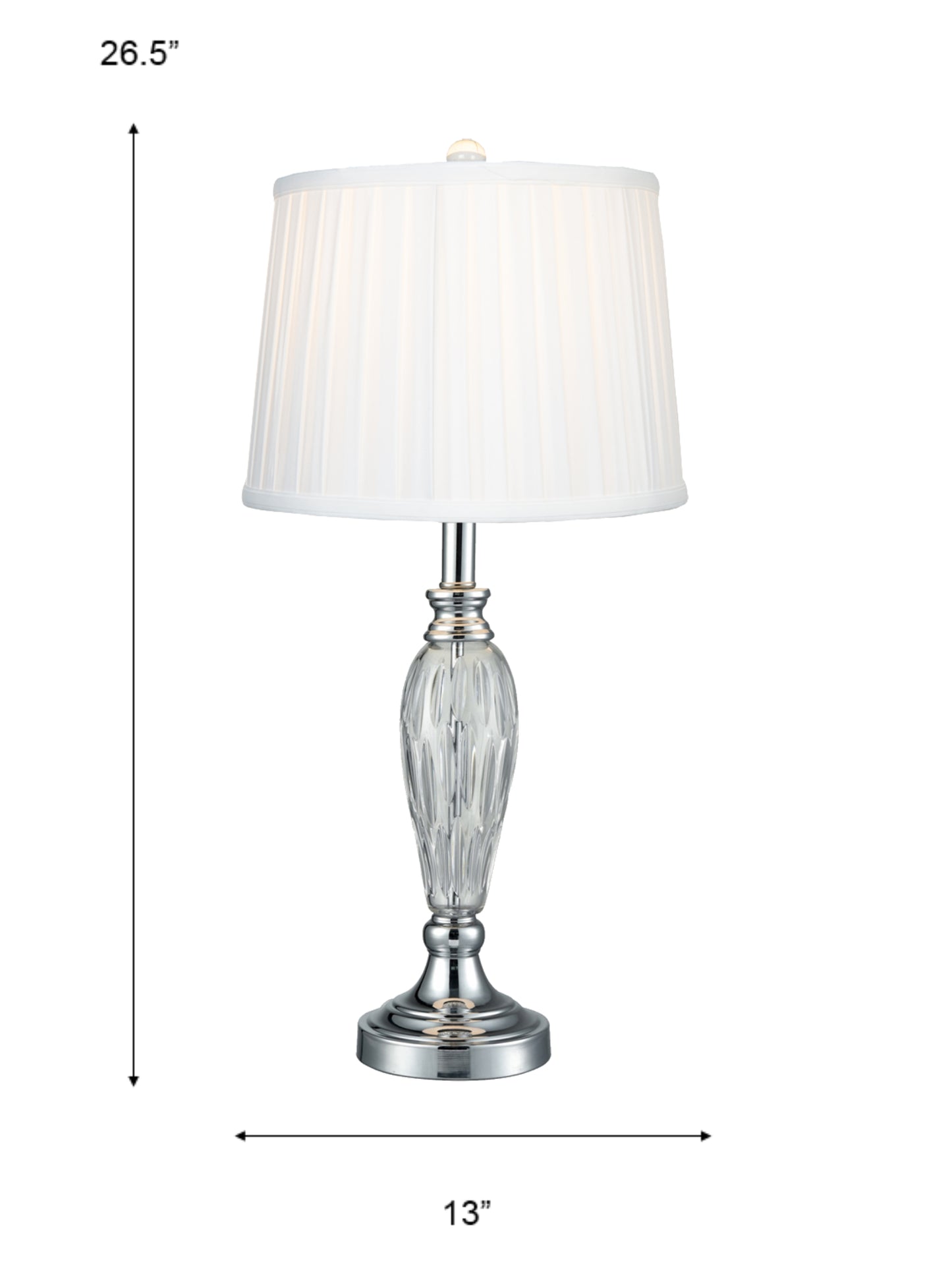 Vella 24% Lead Crystal Table Lamp