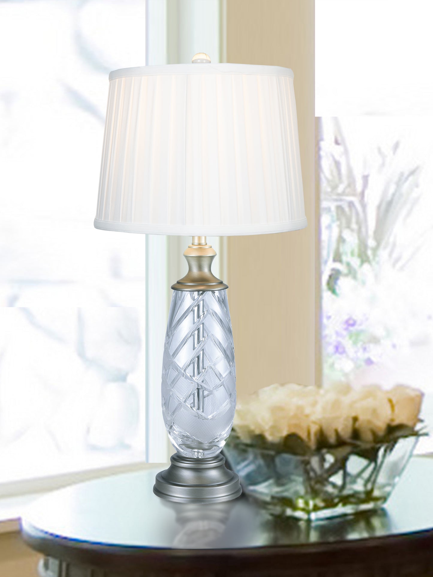 Lake Butler 24% Lead Crystal Table Lamp
