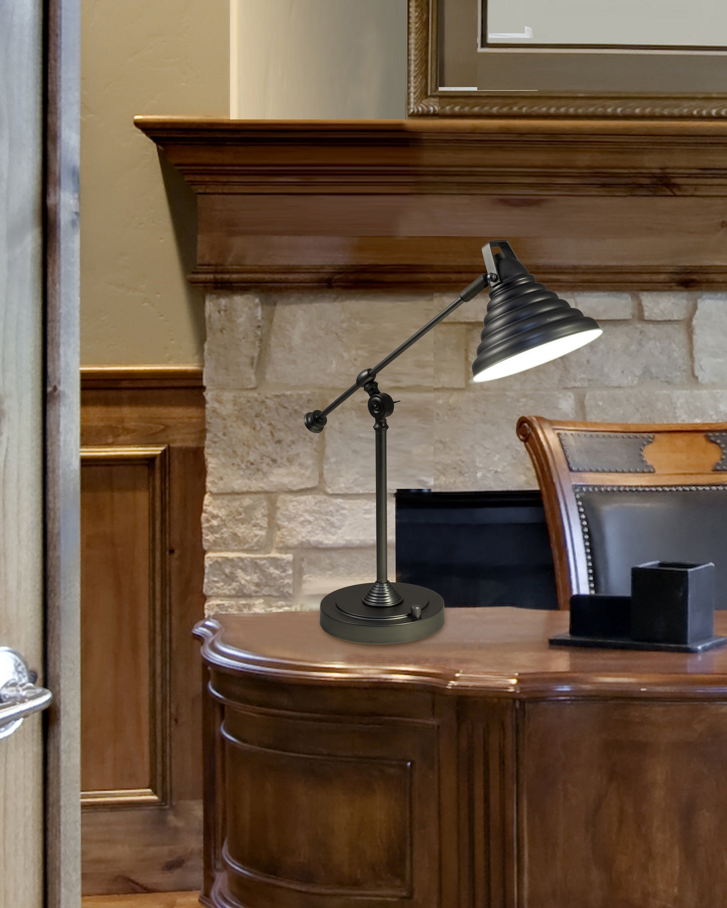 Cone LED Desk Lamp with USB Charger