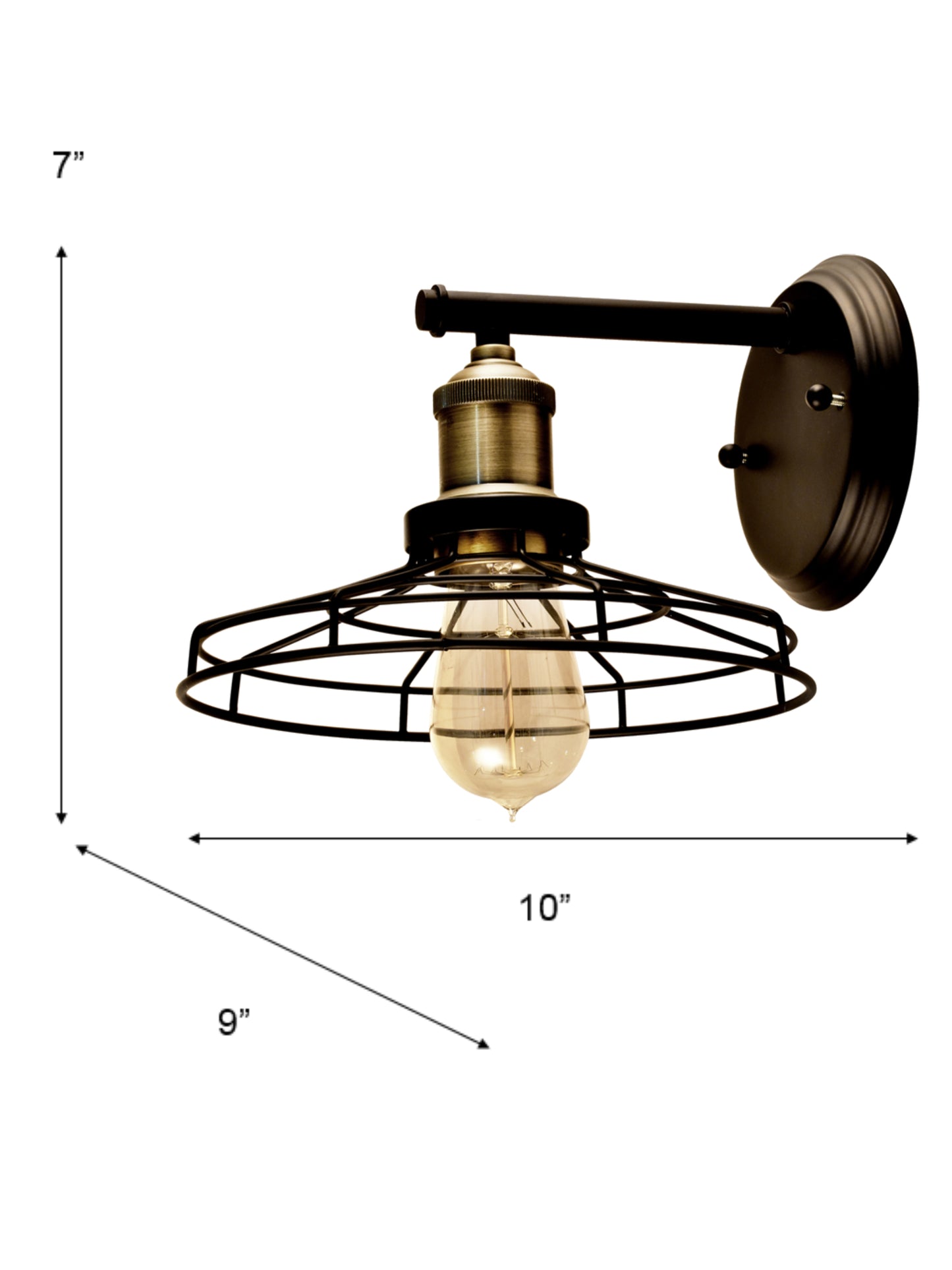 Lewis LED Vintage Wall Sconce