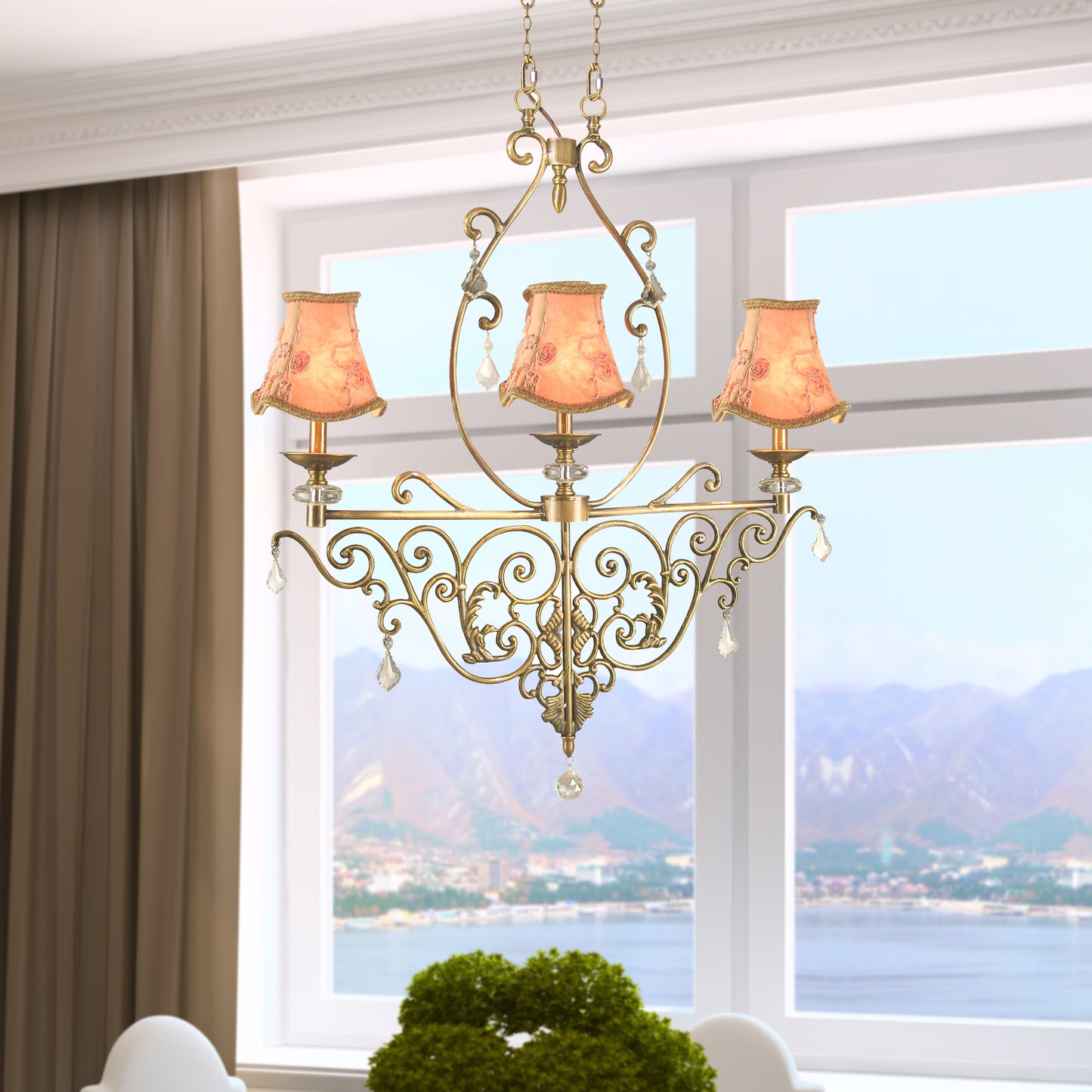 Ashbee Crystal Chandelier