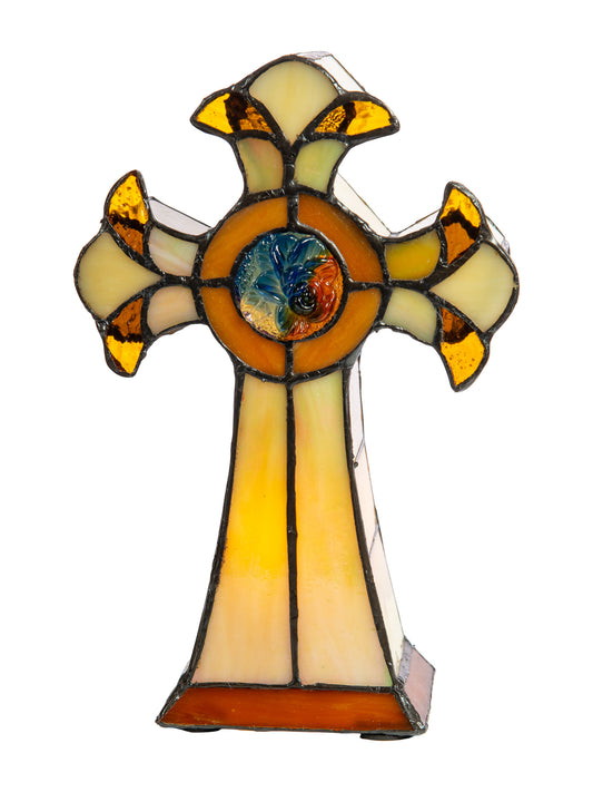 Cross Tiffany Accent Lamp
