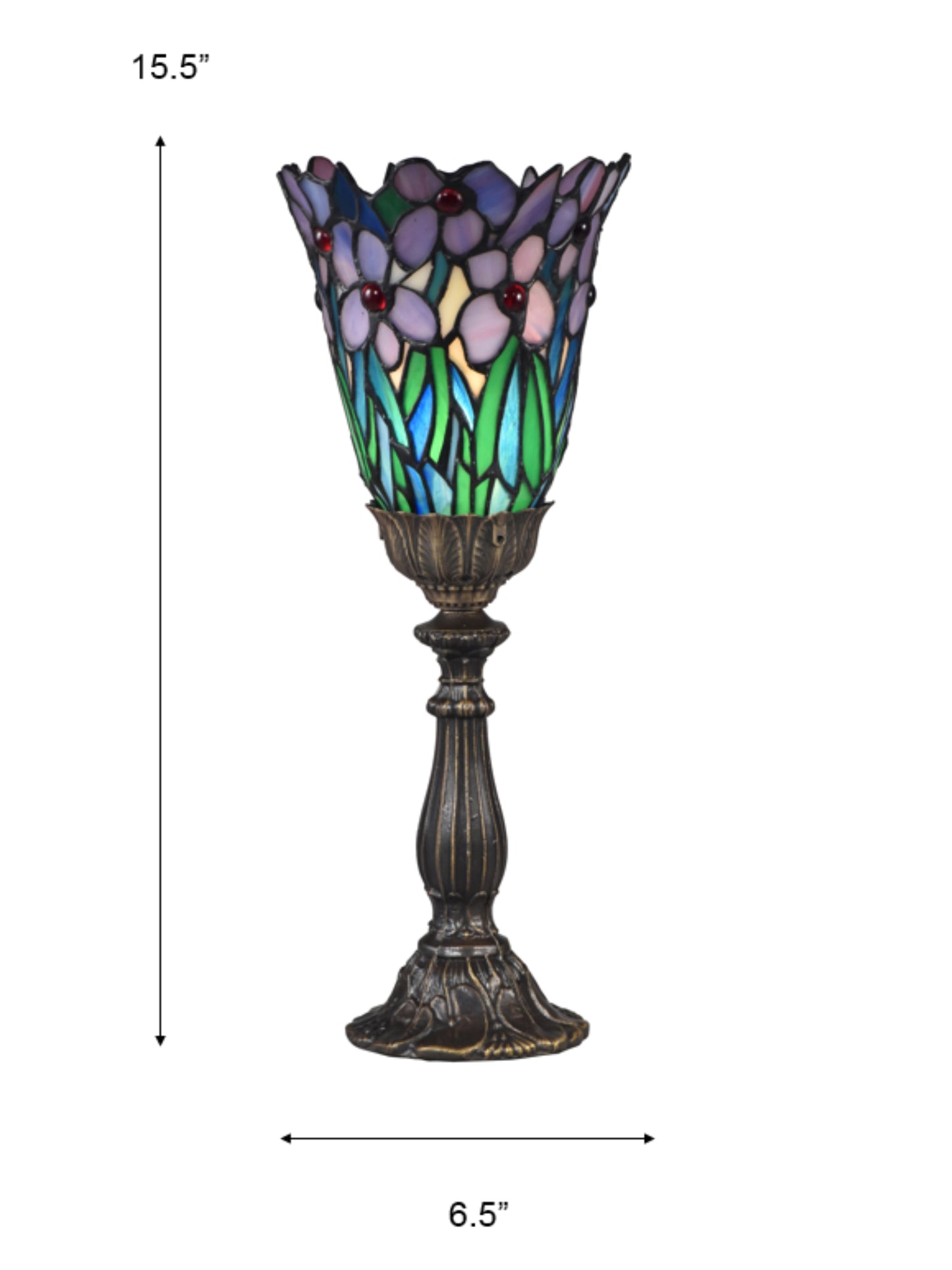 Meadowbrook Uplight Tiffany Accent Lamp