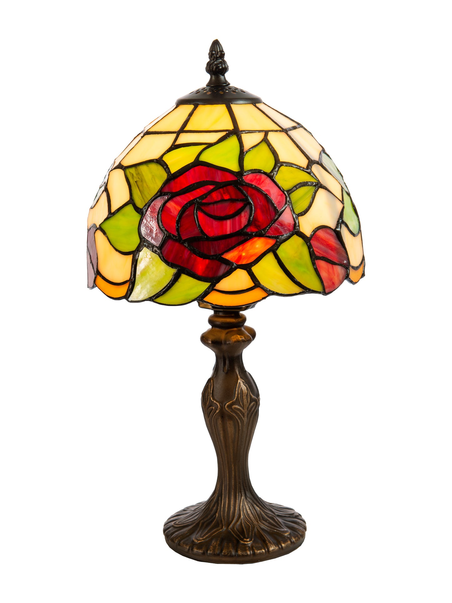 Indian Rose Tiffany Accent Lamp