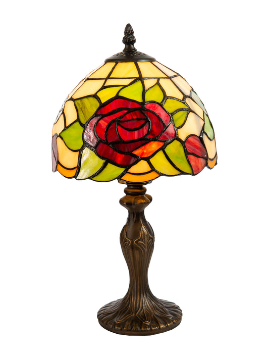 Indian Rose Tiffany Accent Lamp