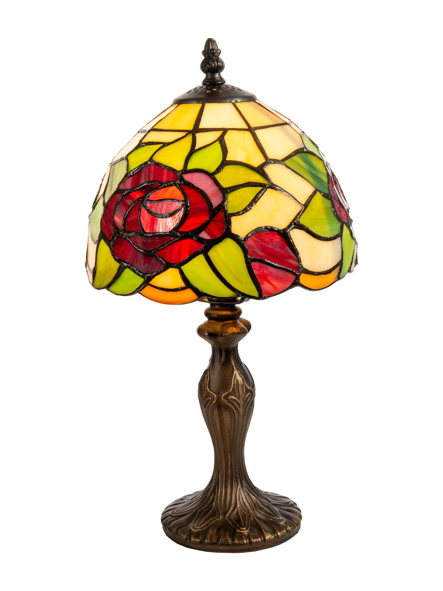 Indian Rose Tiffany Accent Lamp