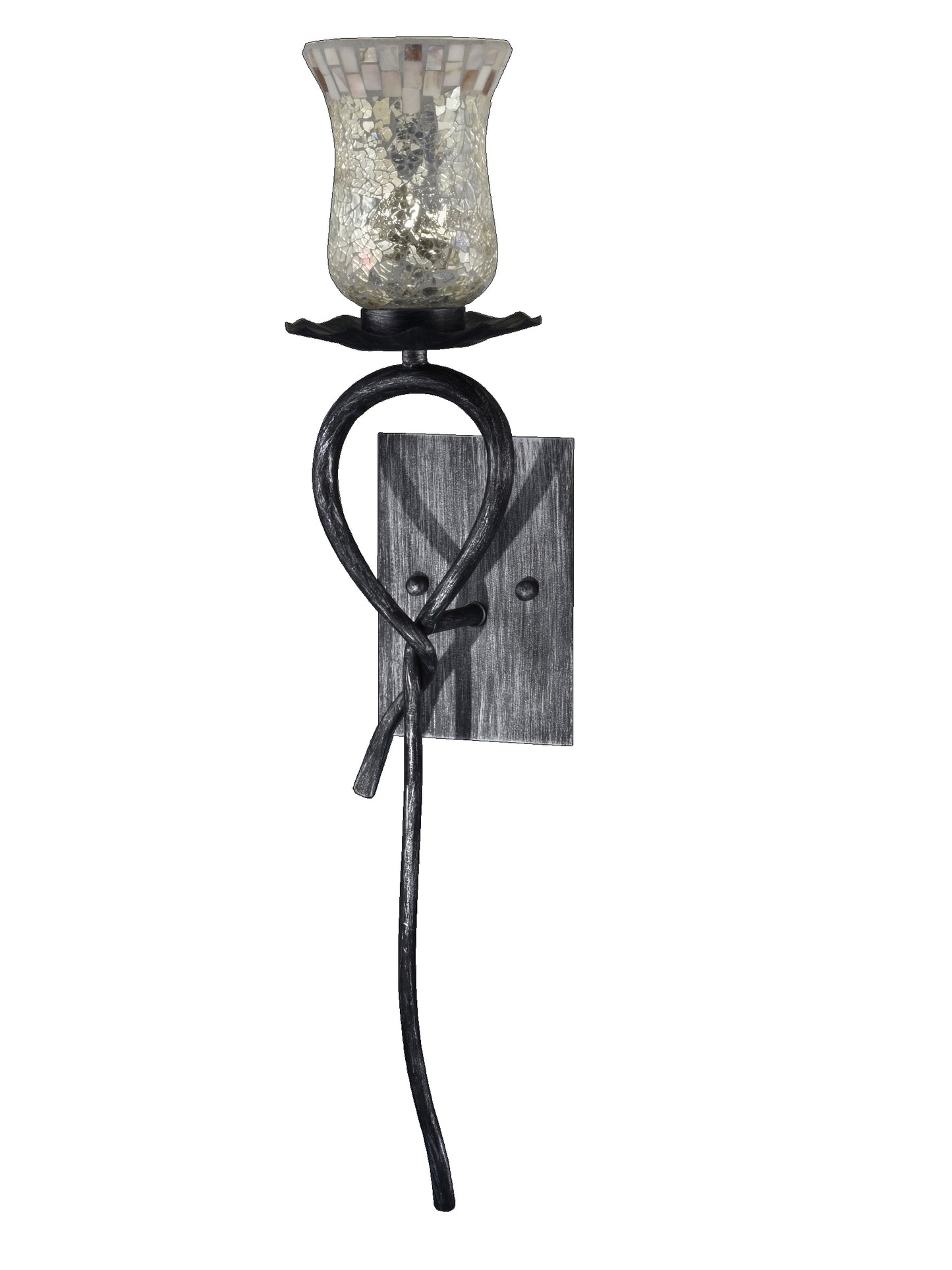 Hunters Creek LED Mosaic Art Glass Wall Sconce