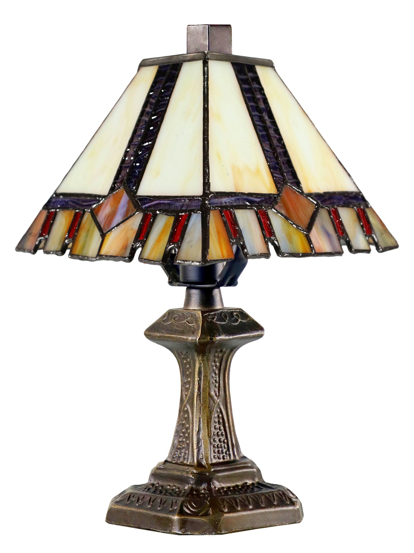 Castle Cut Mission Tiffany Accent Lamp