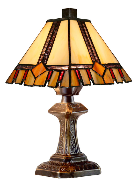 Castle Cut Mission Tiffany Accent Lamp