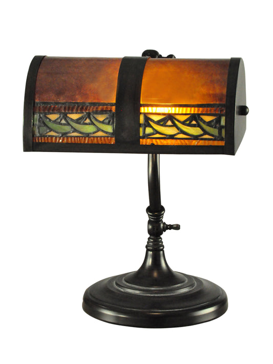 Egyptian Mica Tiffany Bank Accent Desk Lamp