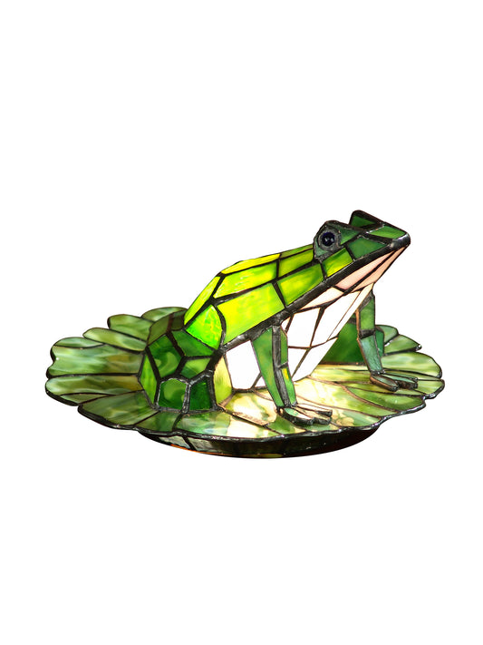 Frog Lily Pad Tiffany Accent Lamp
