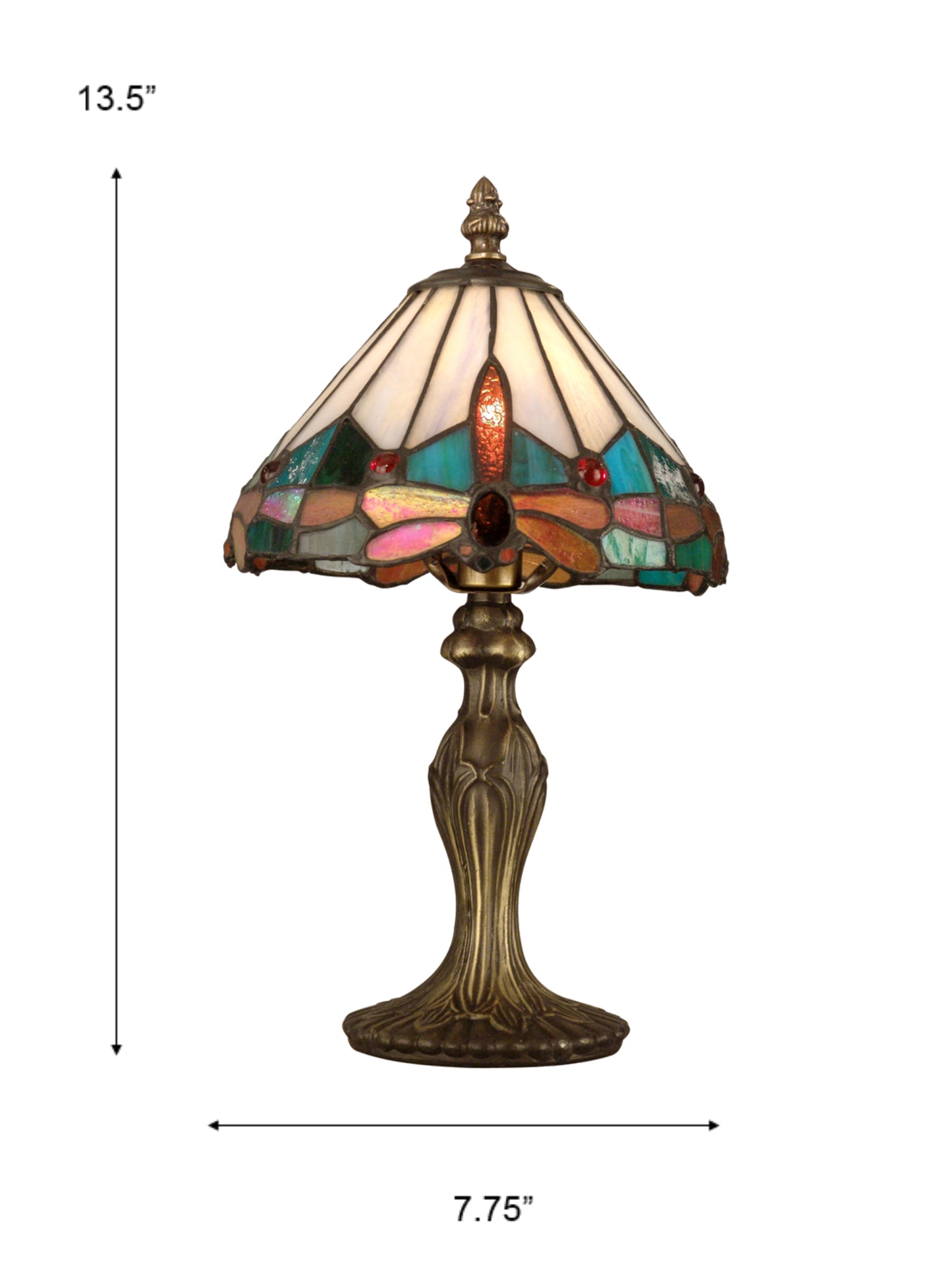 Tiffany Jewel Dragonfly Accent Lamp