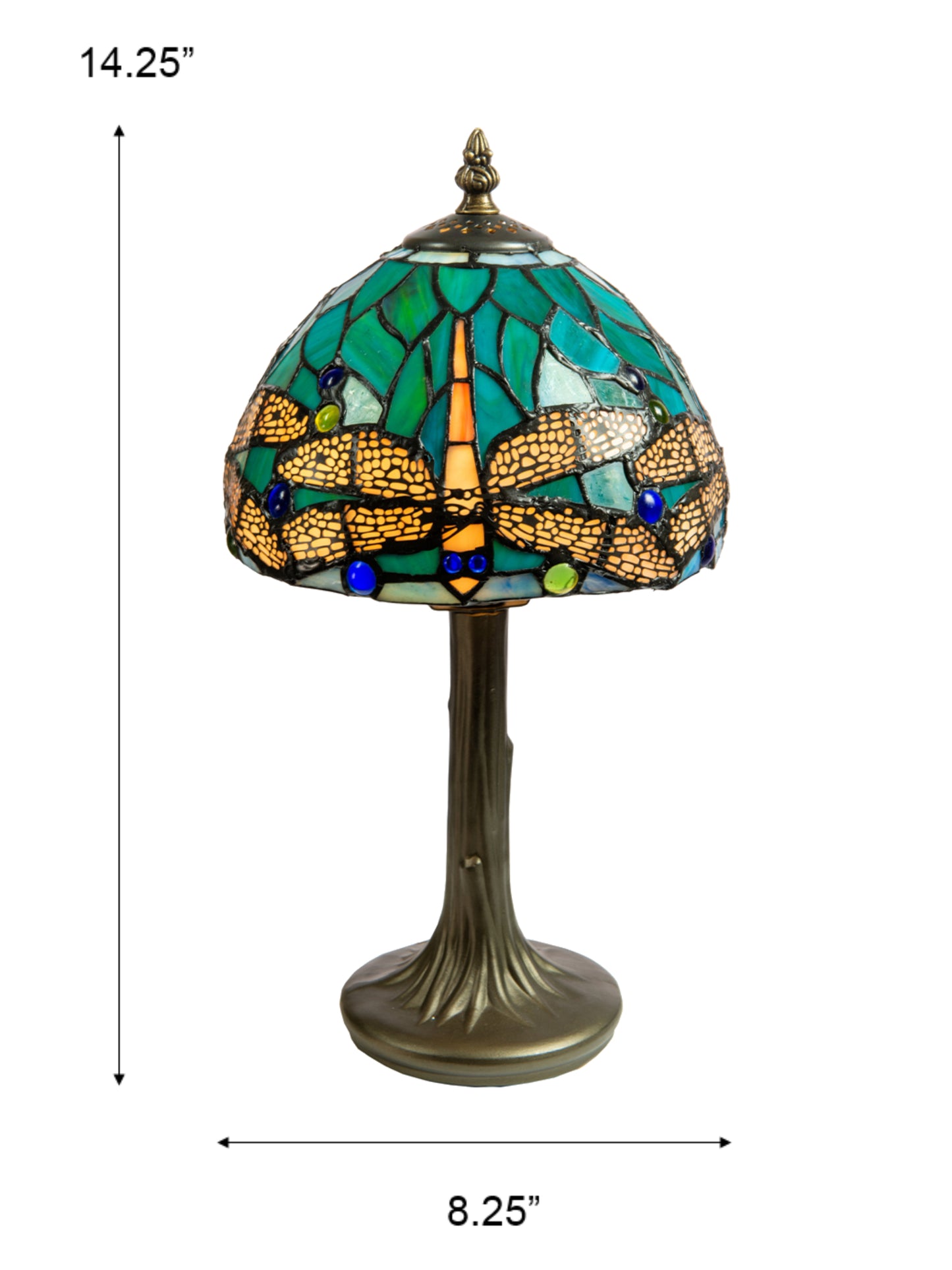 Classic Dragonfly Tiffany Accent Lamp
