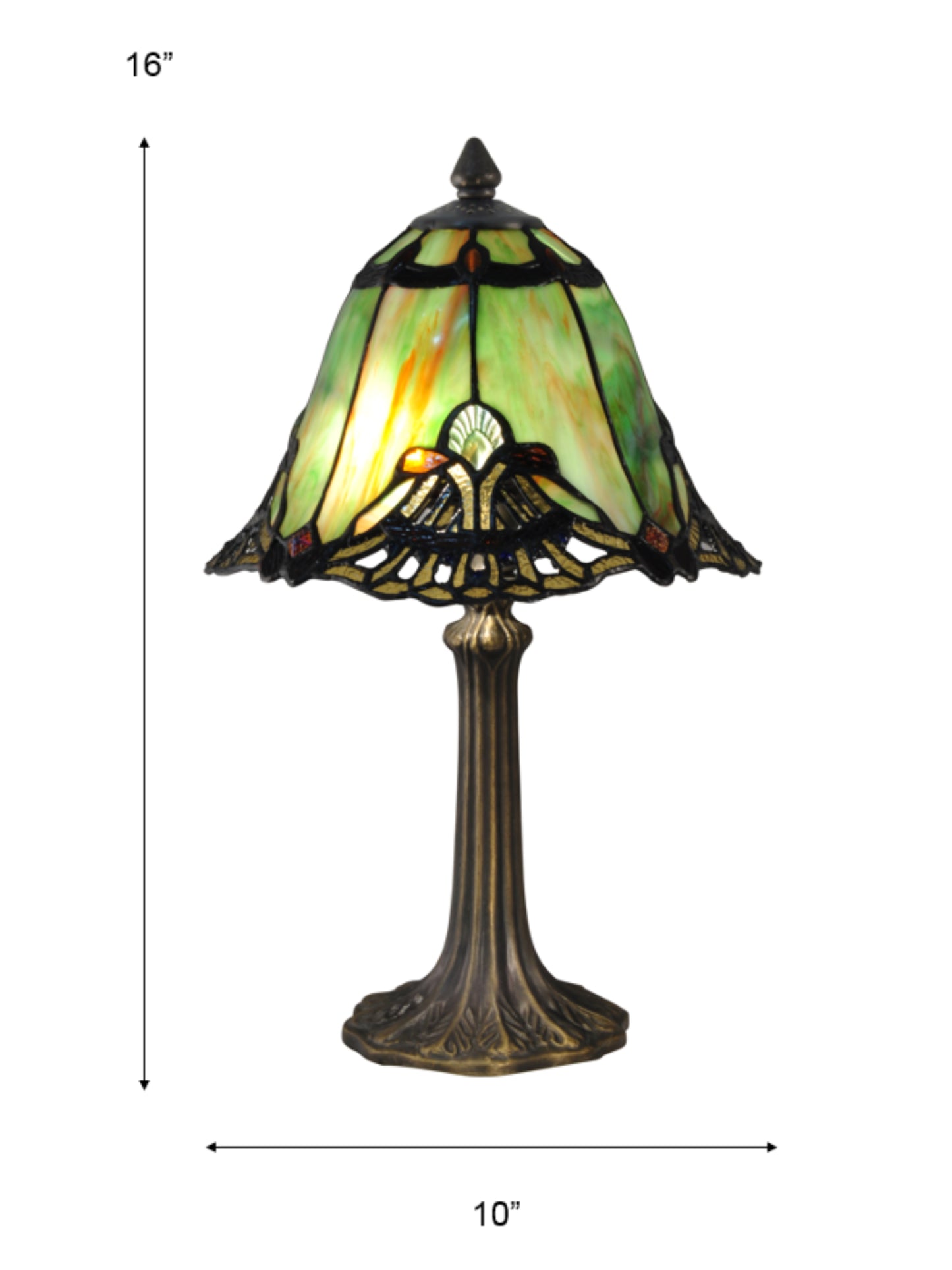 Green Haiawa Tiffany Accent Lamp