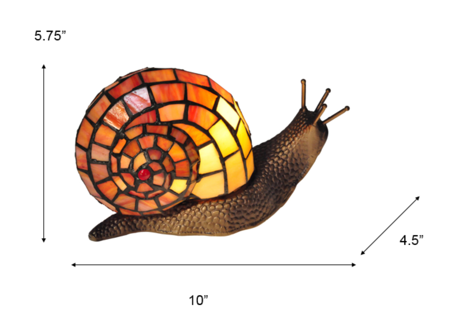 Snail Tiffany Accent Lamp
