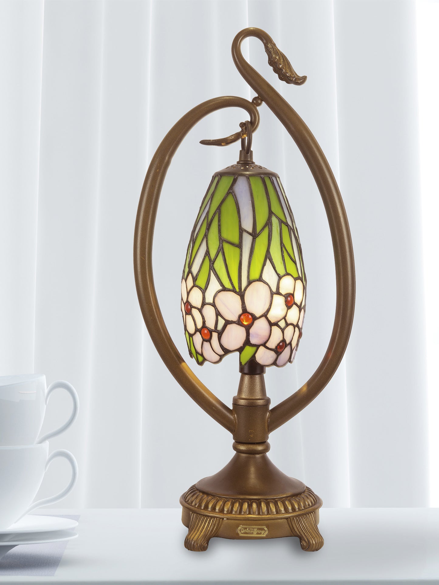 Grove Floral Tiffany Accent Lamp