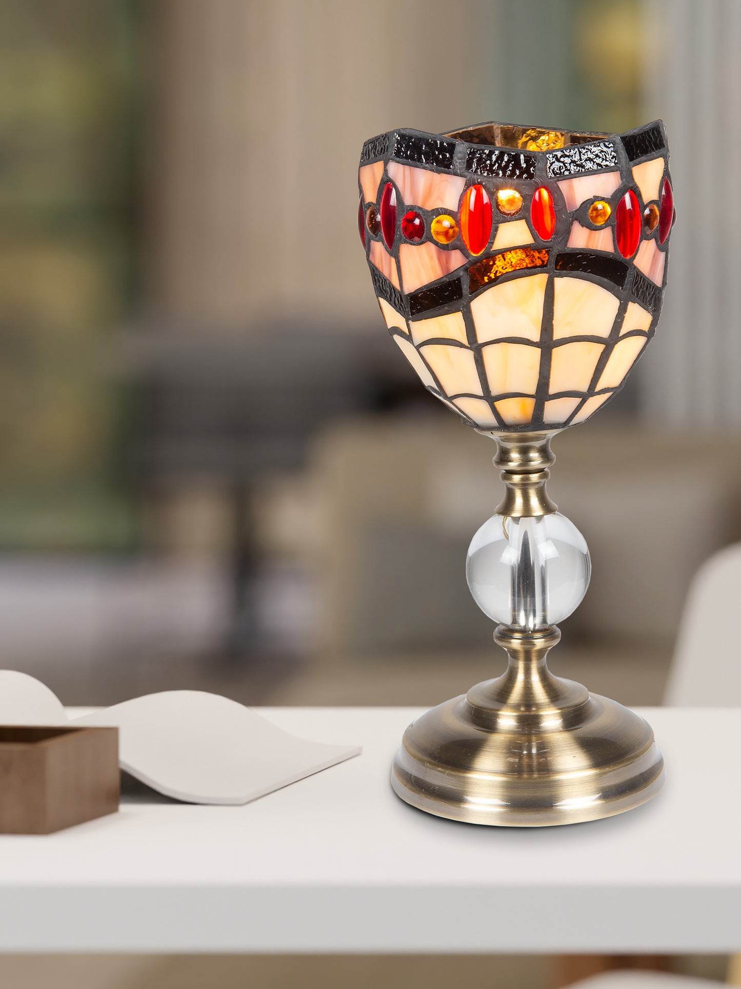 Fall River Tiffany Accent Lamp