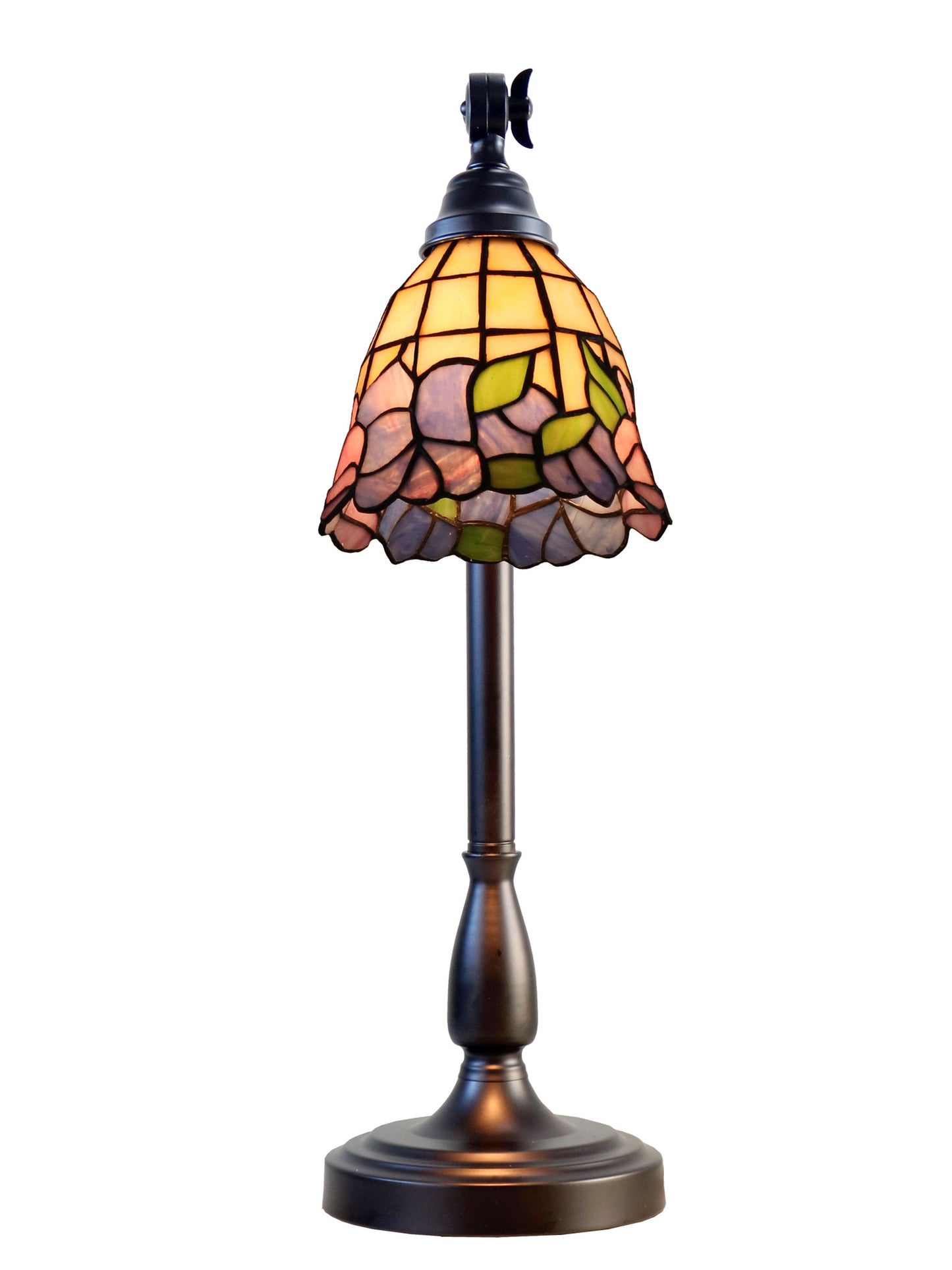 De Anza Tiffany Adjustable Shade Desk Lamp
