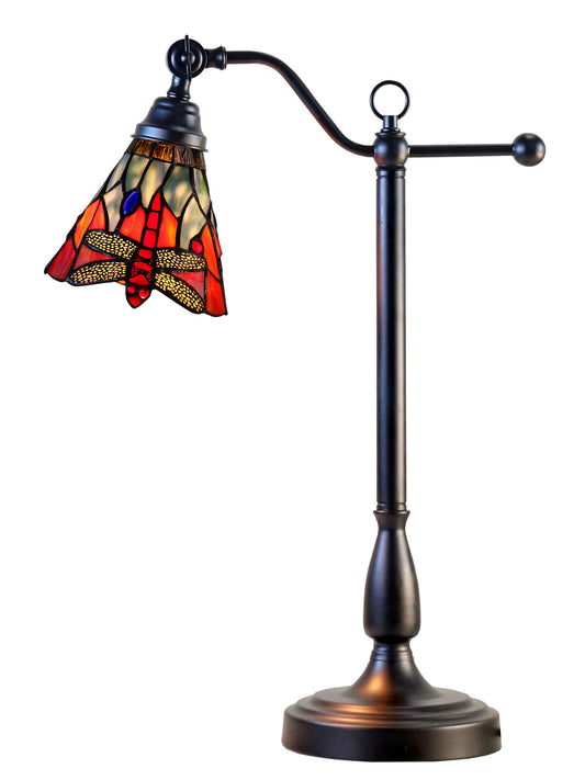 La Anza Tiffany Adjustable Shade Desk Lamp