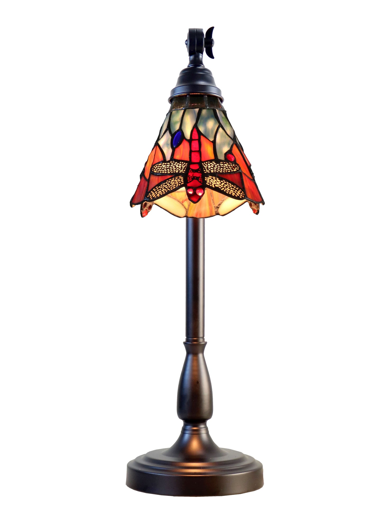 La Anza Tiffany Adjustable Shade Desk Lamp