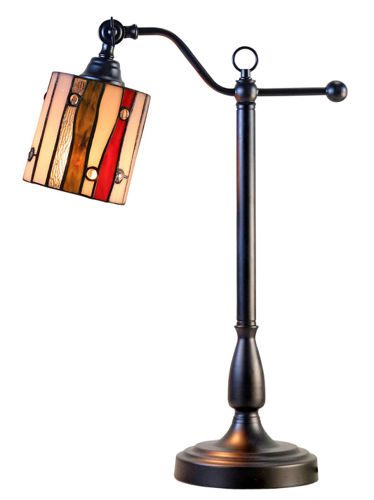 El Anza Tiffany Adjustable Shade Desk Lamp