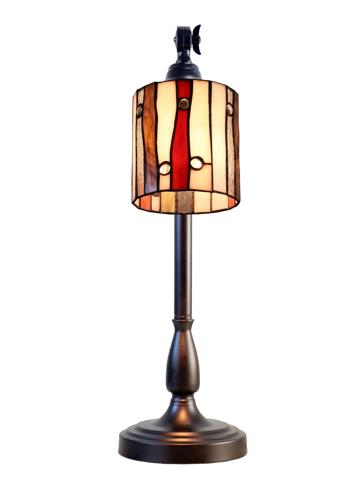 El Anza Tiffany Adjustable Shade Desk Lamp