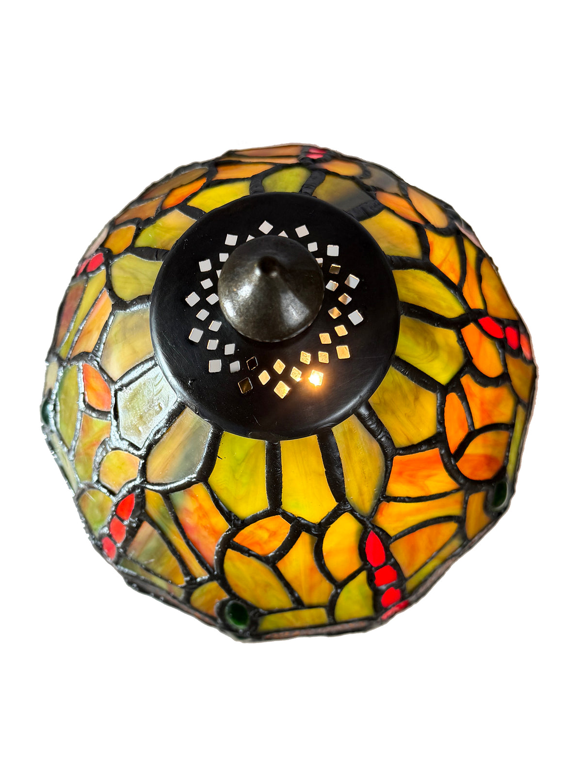 Autumn Dragonfly Tiffany Accent Lamp