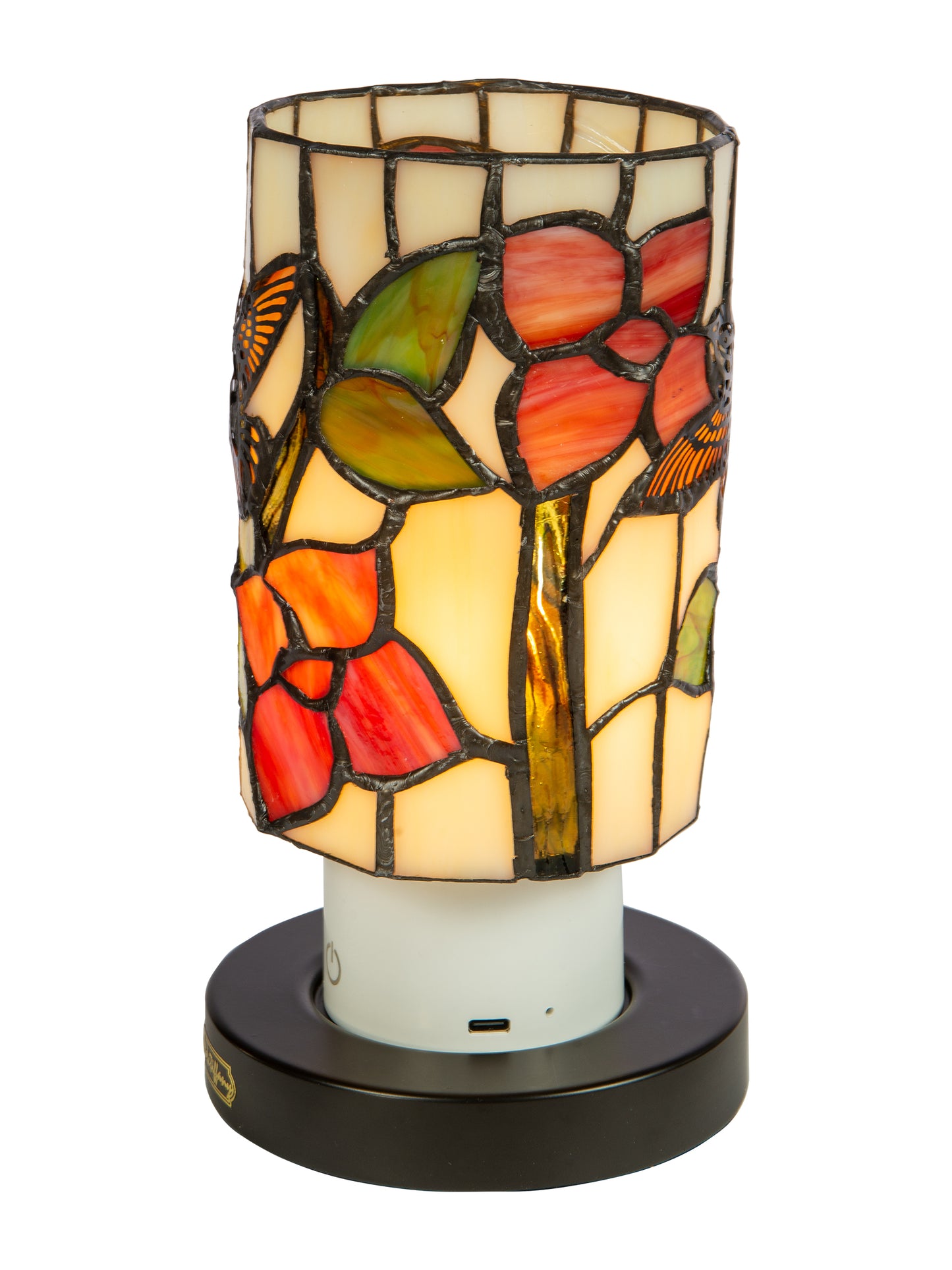 Calliope Hummingbird Cordless Rechargeable Tiffany Accent Lamp