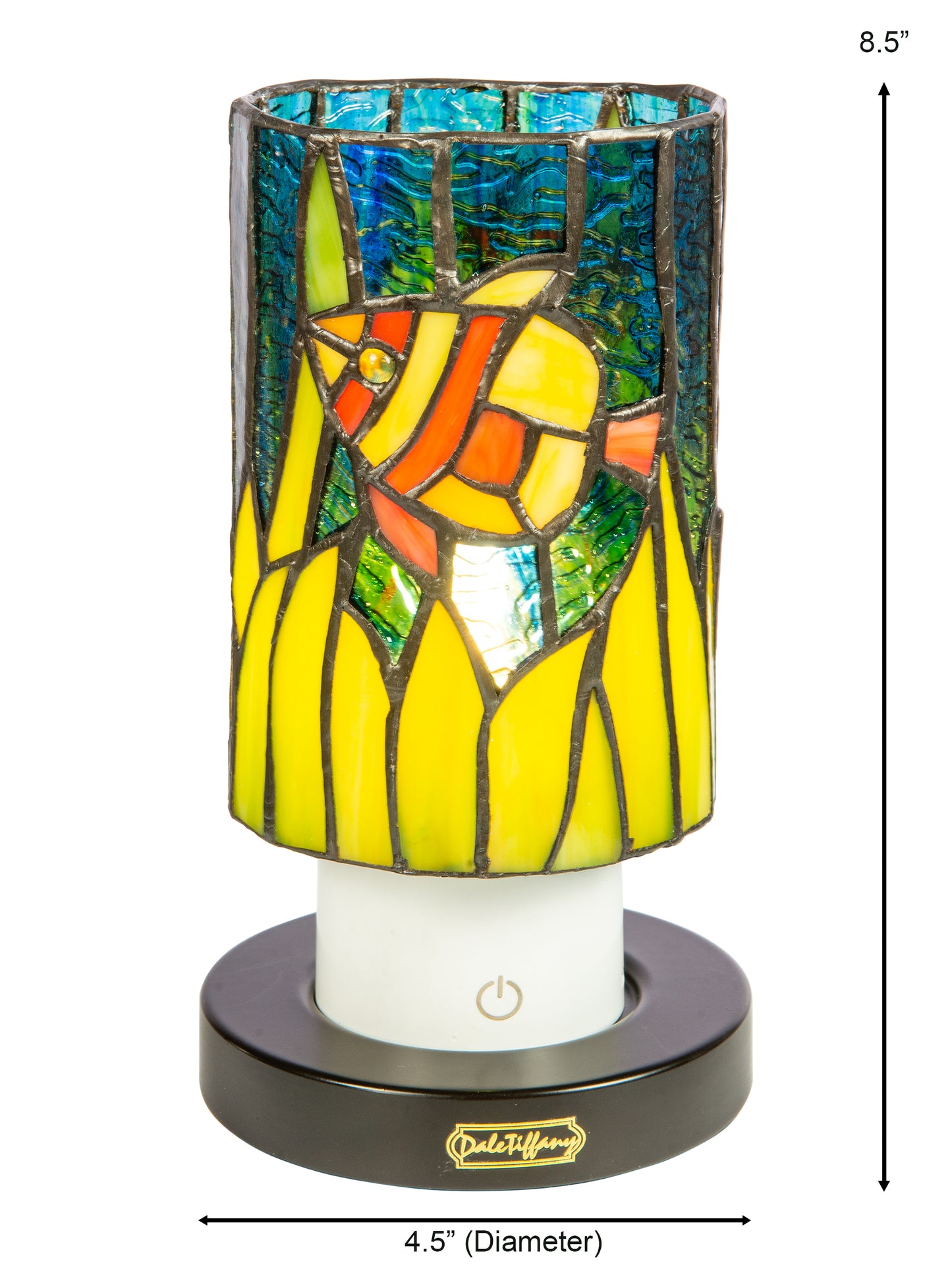 Royal Angelfish Cordless Rechargeable Tiffany Accent Lamp