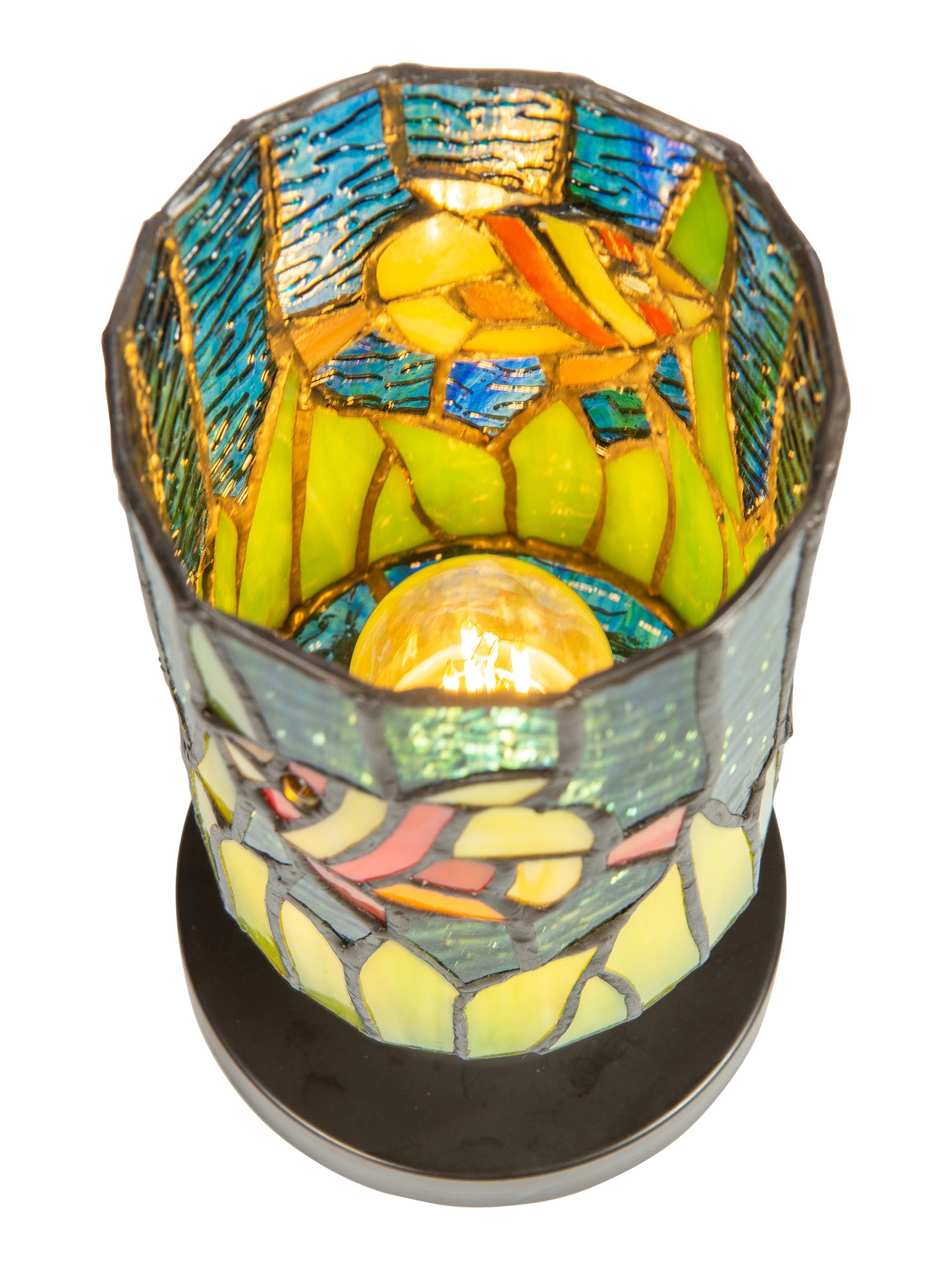 Royal Angelfish Cordless Rechargeable Tiffany Accent Lamp