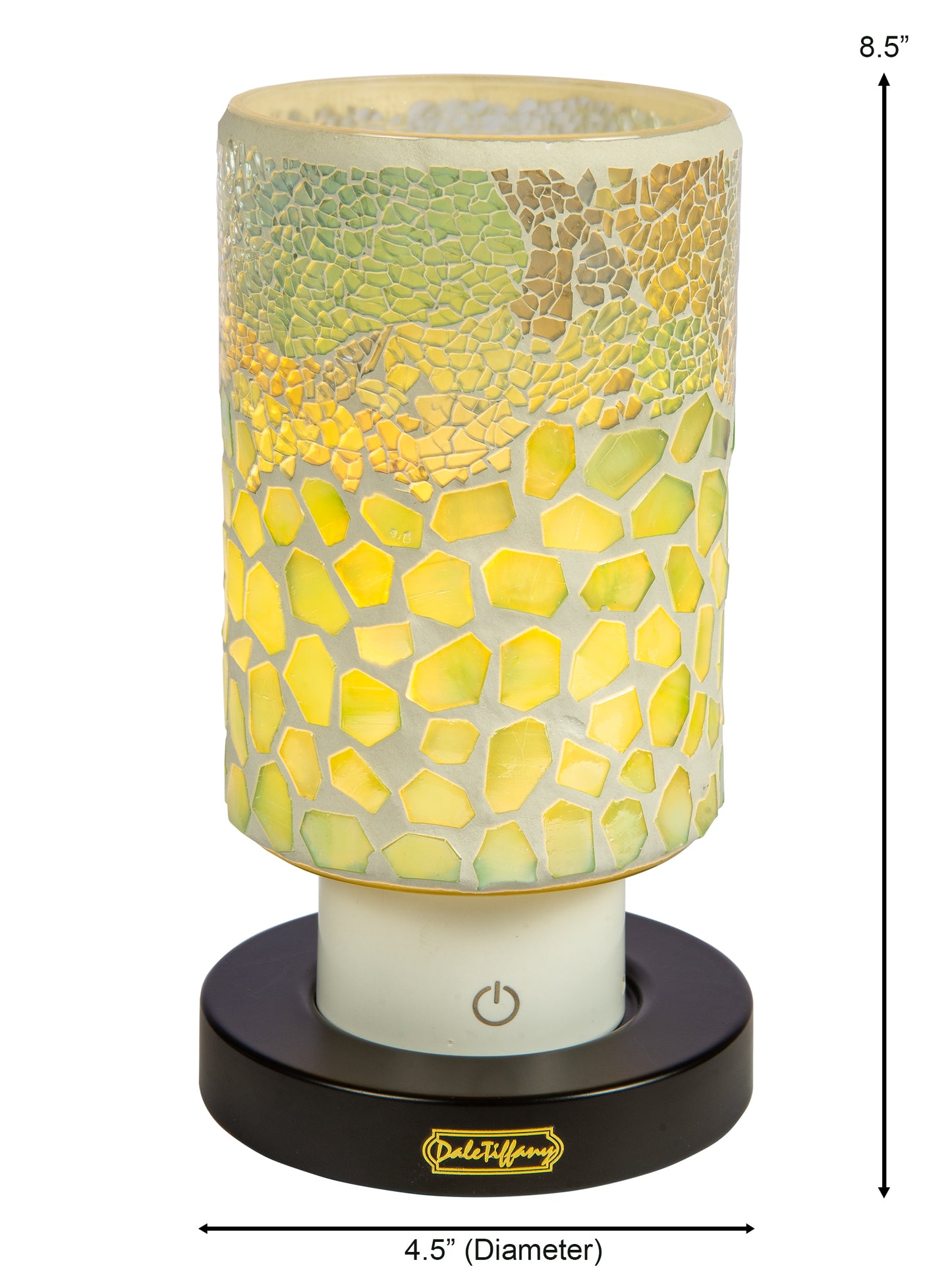 Alps Green Uplight Cordless Rechargeable Mosaic Accent Lamp