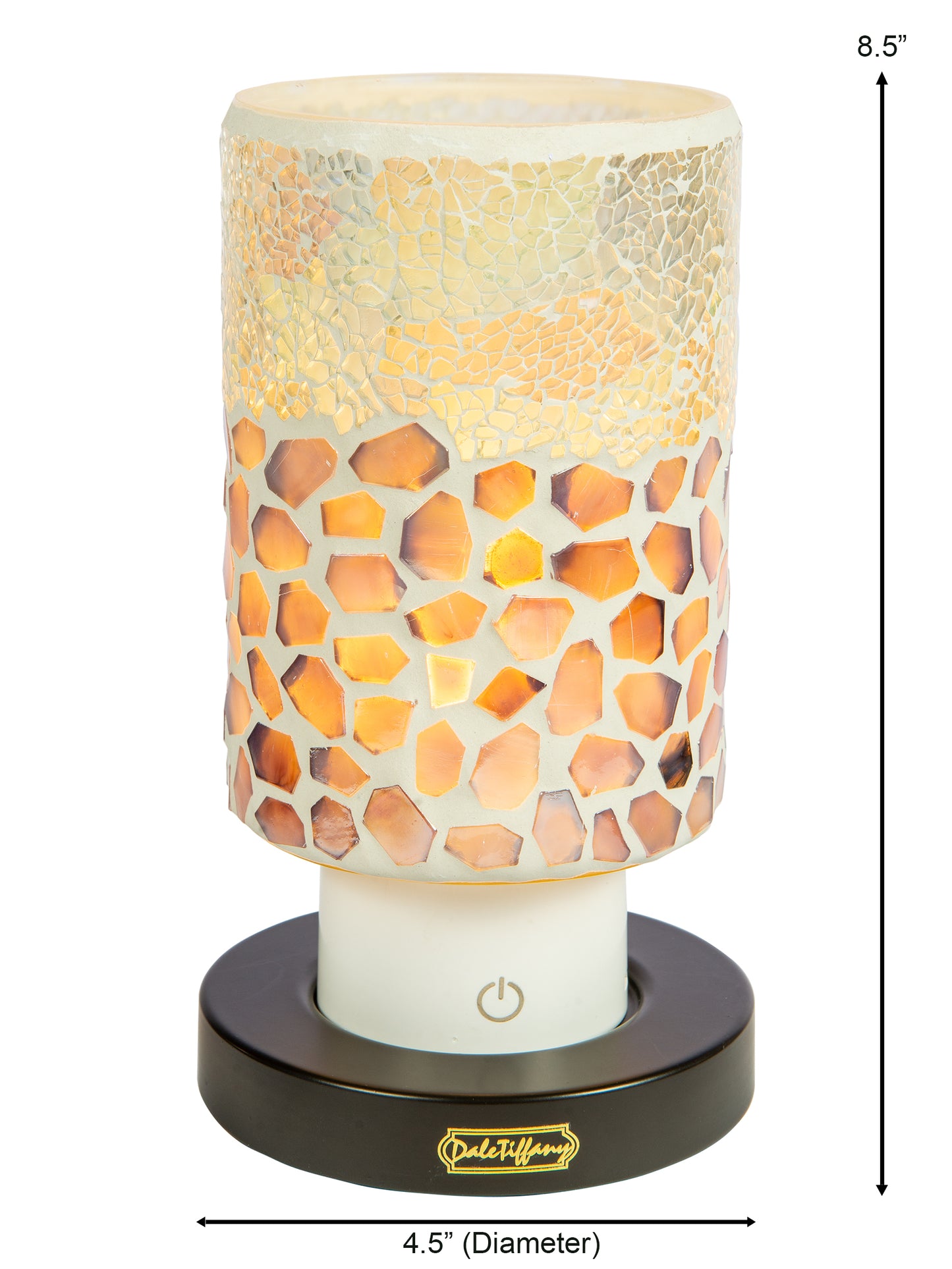 Alps Purple Uplight Cordless Rechargeable Mosaic Accent Lamp