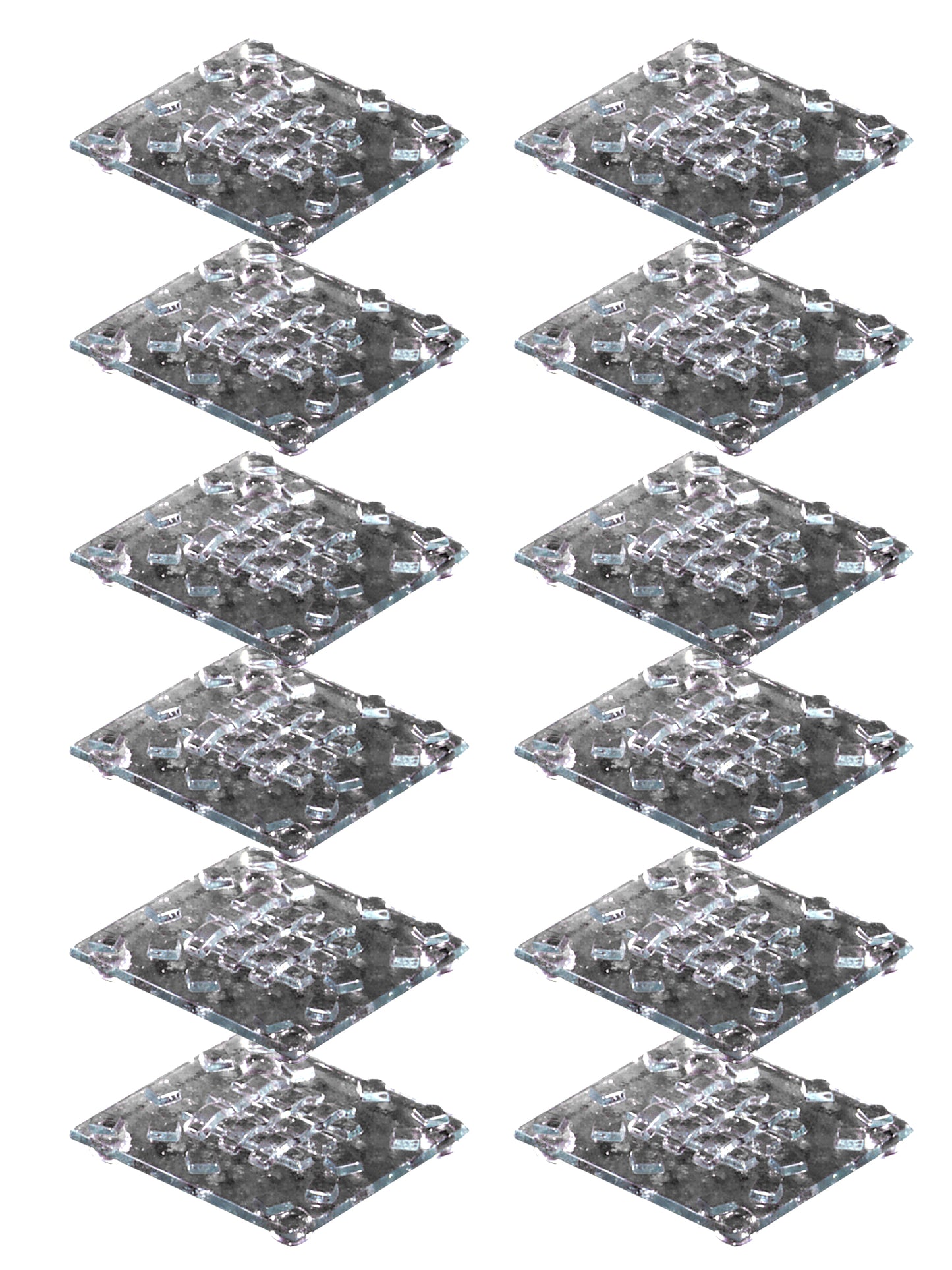 Woven 12-Piece Fused Glass Candle Votive Set