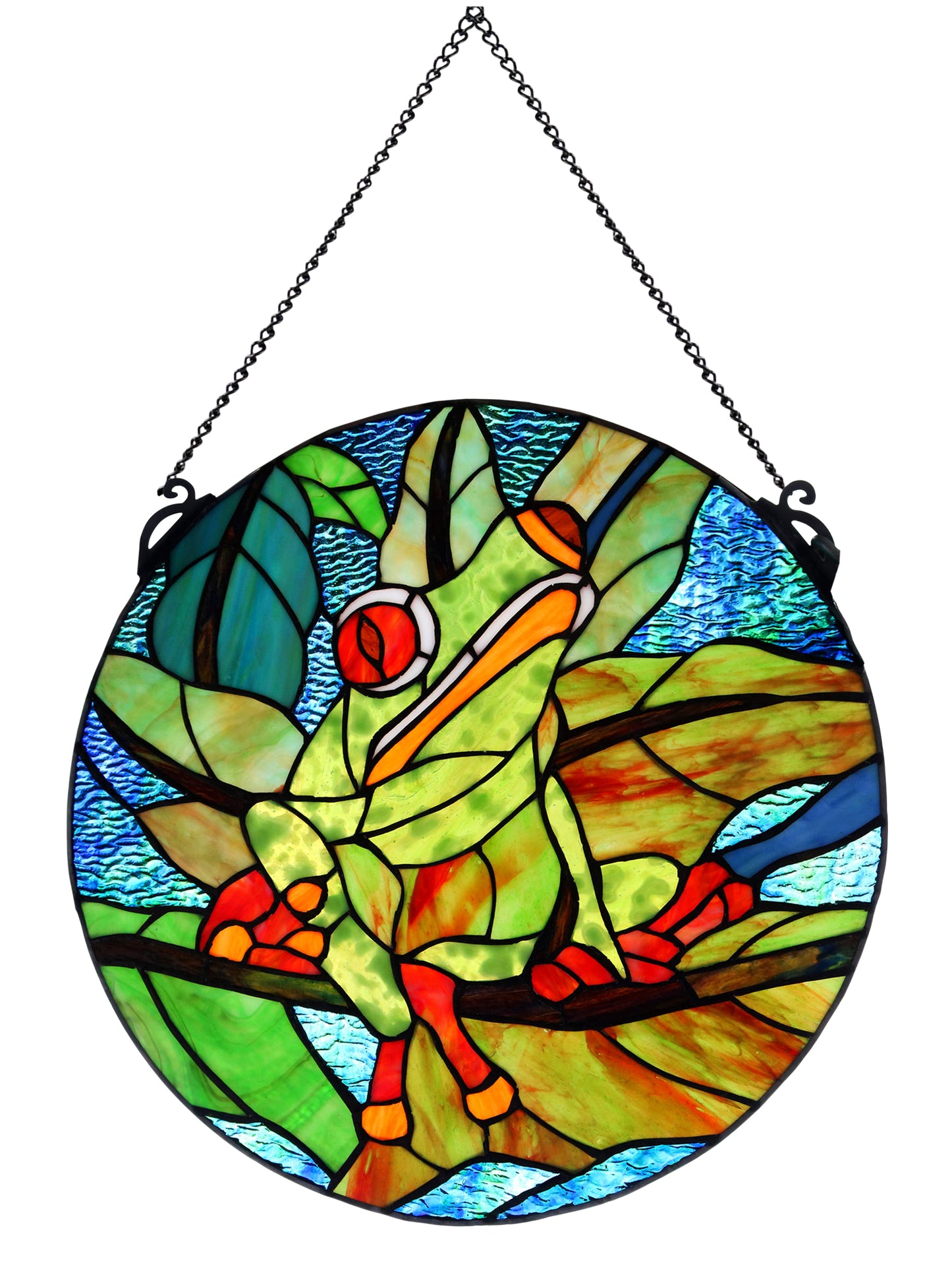 Savin Frog Tiffany Window Wall Art / Suncatchers