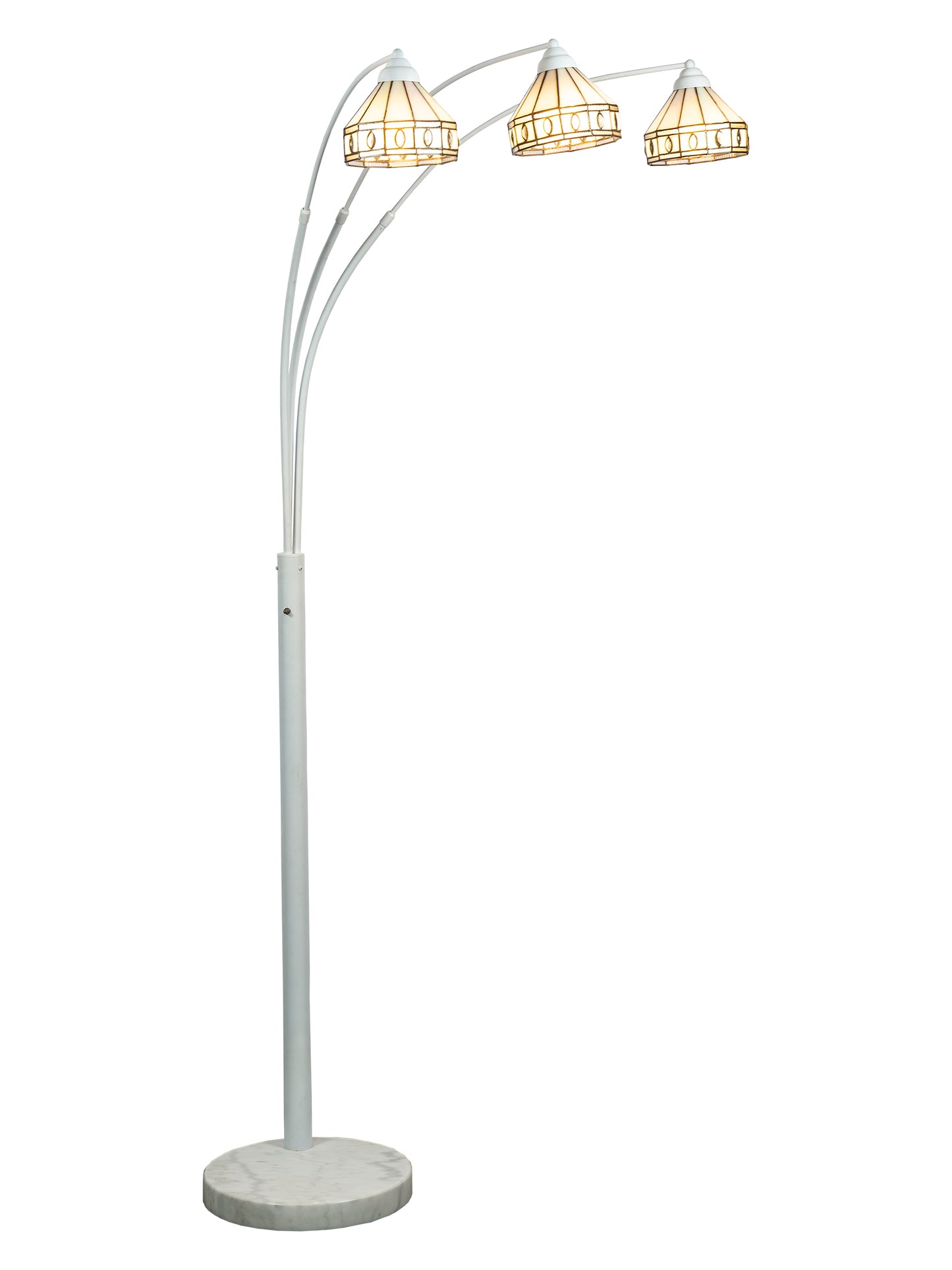Sarajevo Arc 3-Light Tiffany Floor Lamp